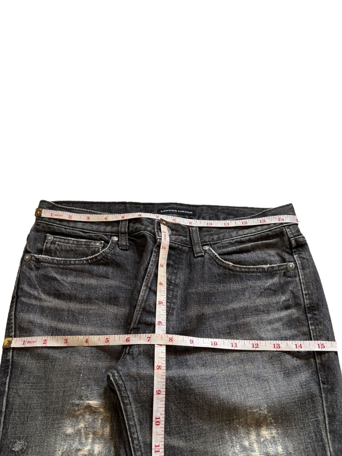 Japanese Brand Vintage Japanese Brand Button Fly Faded Distressed Jeans Size US 30 / EU 46 - 11 Thumbnail