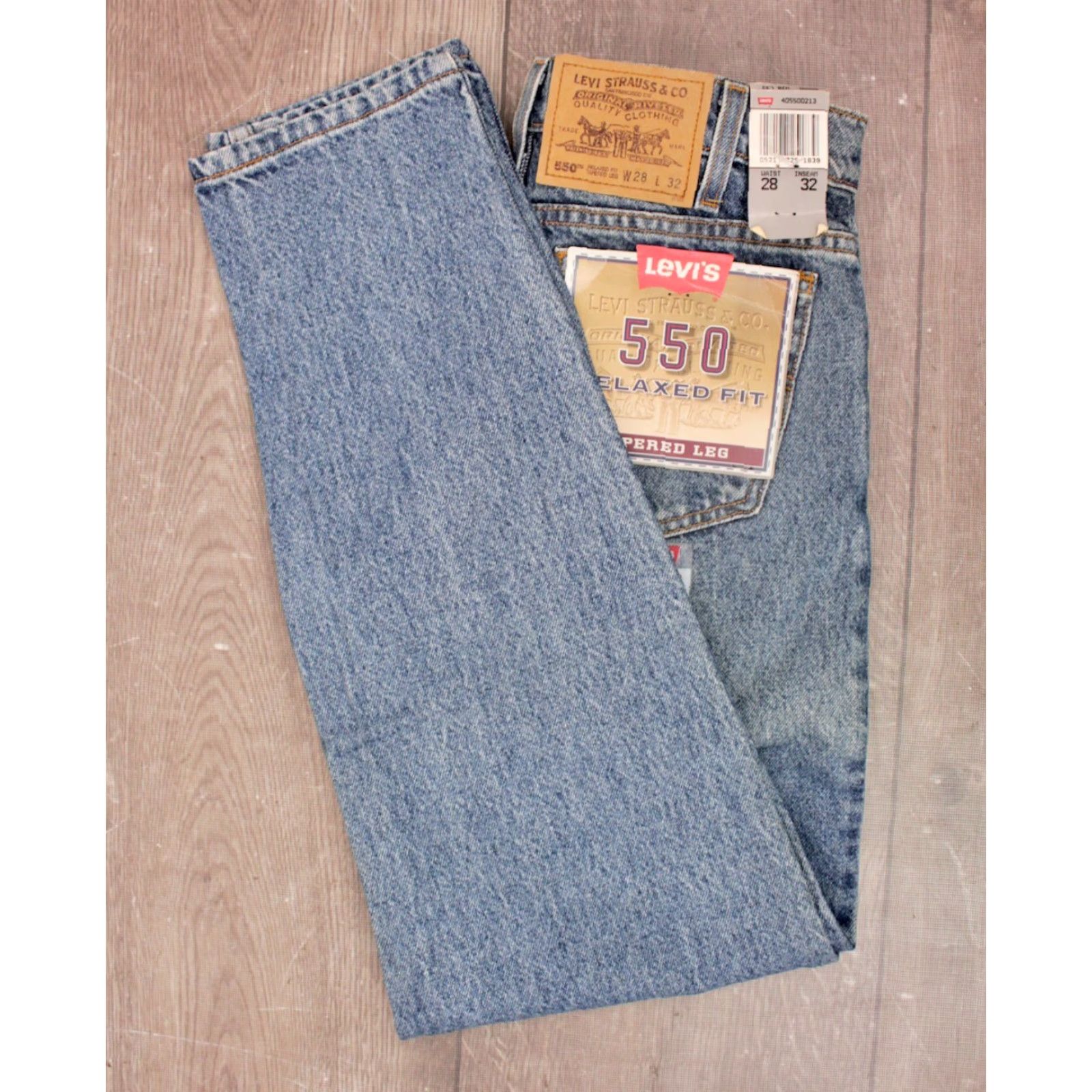 Levi's VINTAGE Men's Levi's 550 Tapered Leg Jeans Relaxed Fit Sz 28x32 90s NS Size US 32 / EU 48 - 2 Thumbnail