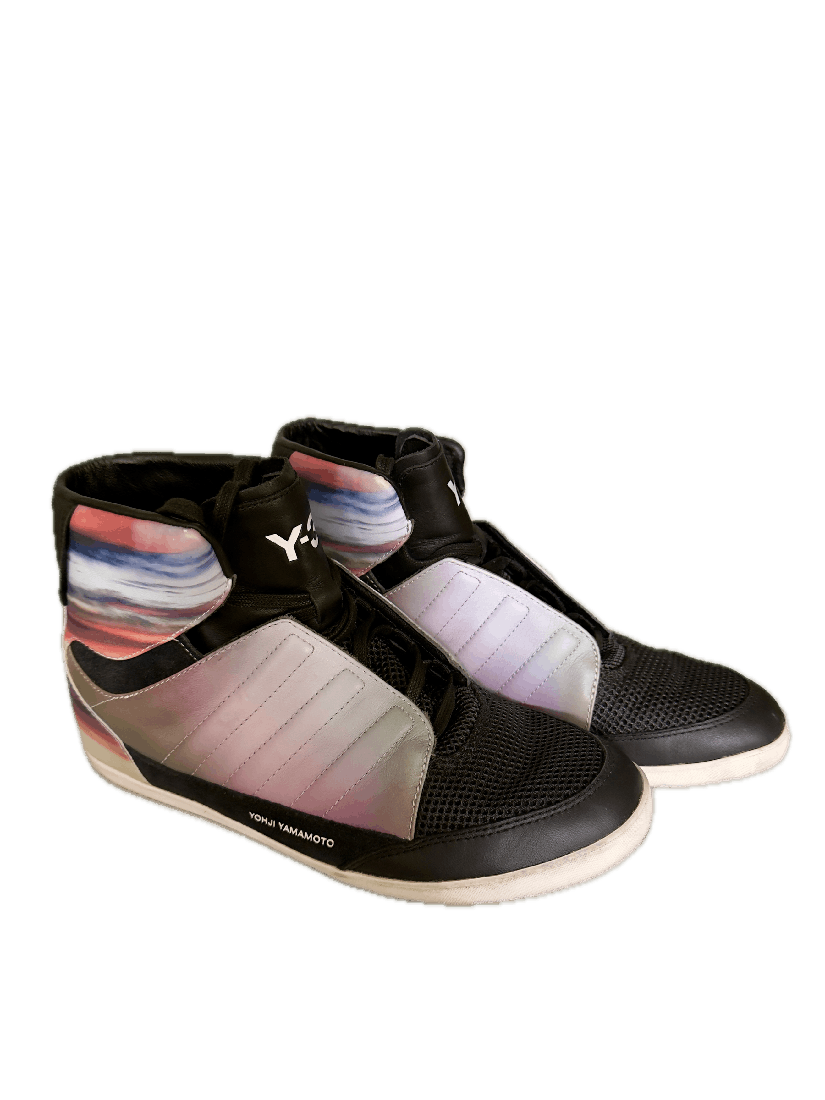 Y-3 Y-3 x Peter Saville "Meaningless Excitement" Hi-Top Sneakers Size US 7.5 / EU 40-41 - 1 Thumbnail