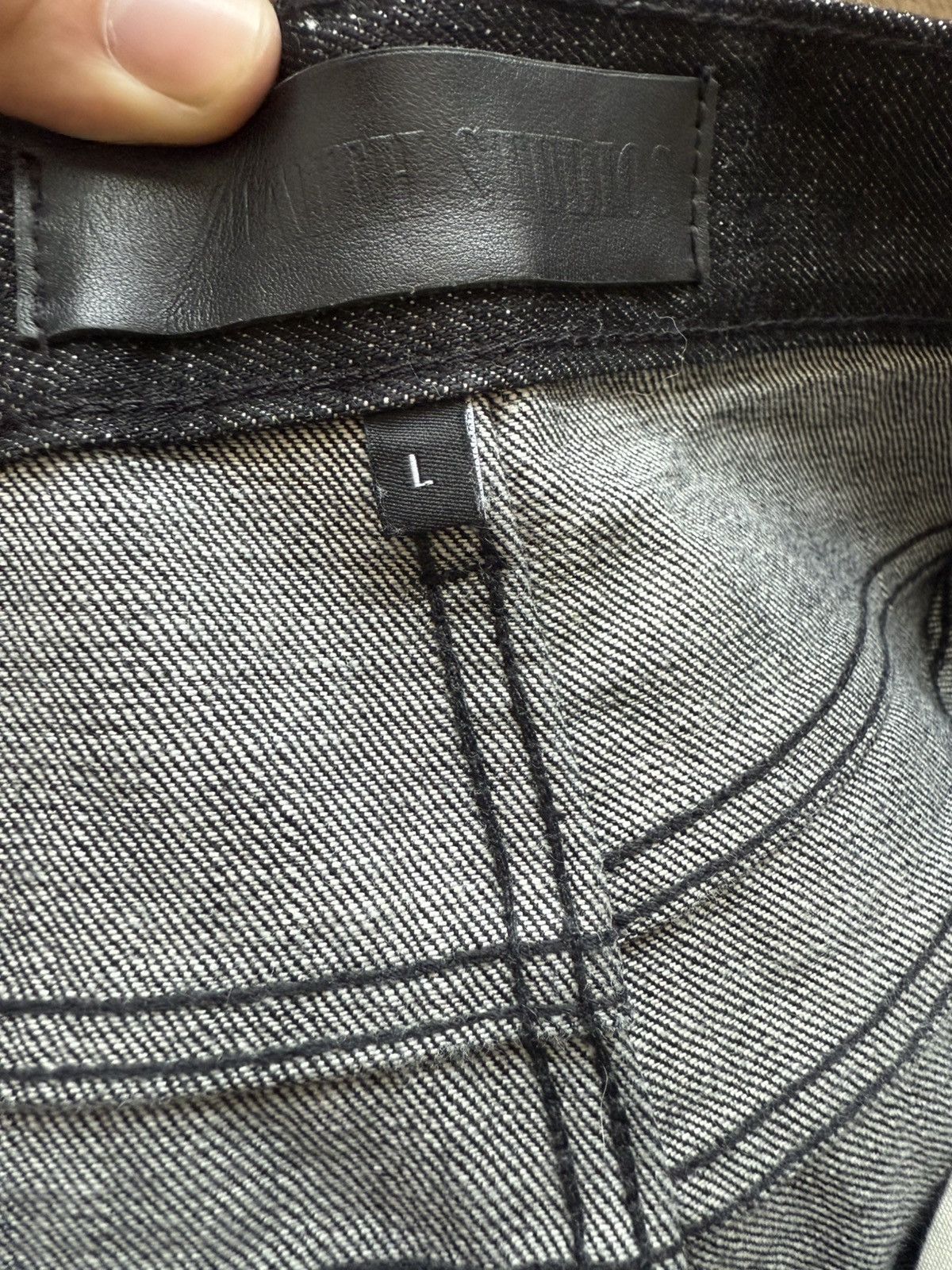 No Faith Studios No faith studio Raw wide leg selvedge denim Size US 33 - 6 Thumbnail
