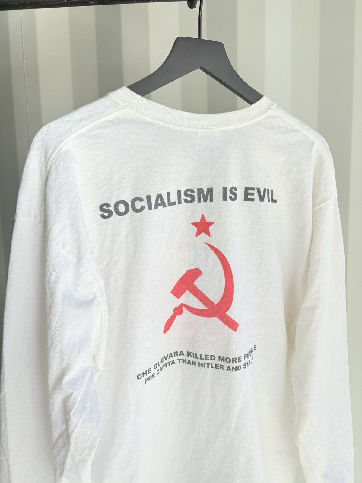 Vintage Vintage God is a capitalist Faded Distressed GRUNGE Band Size US XL / EU 56 / 4 - 4 Thumbnail