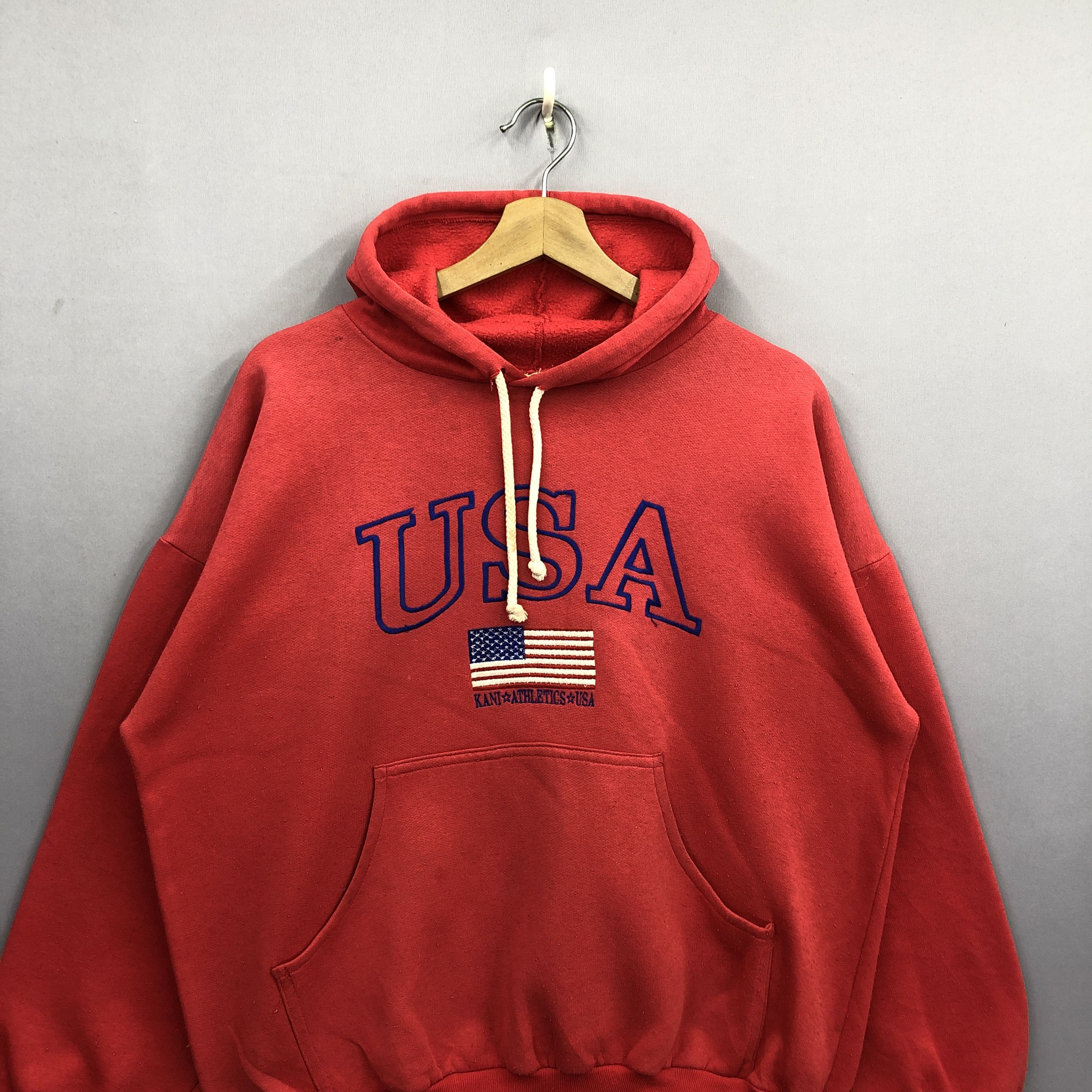 Karl Kani Vintage Karl kani USA Hooded Sweater Hoodie Sweatshirt Size US L / EU 52-54 / 3 - 3 Thumbnail