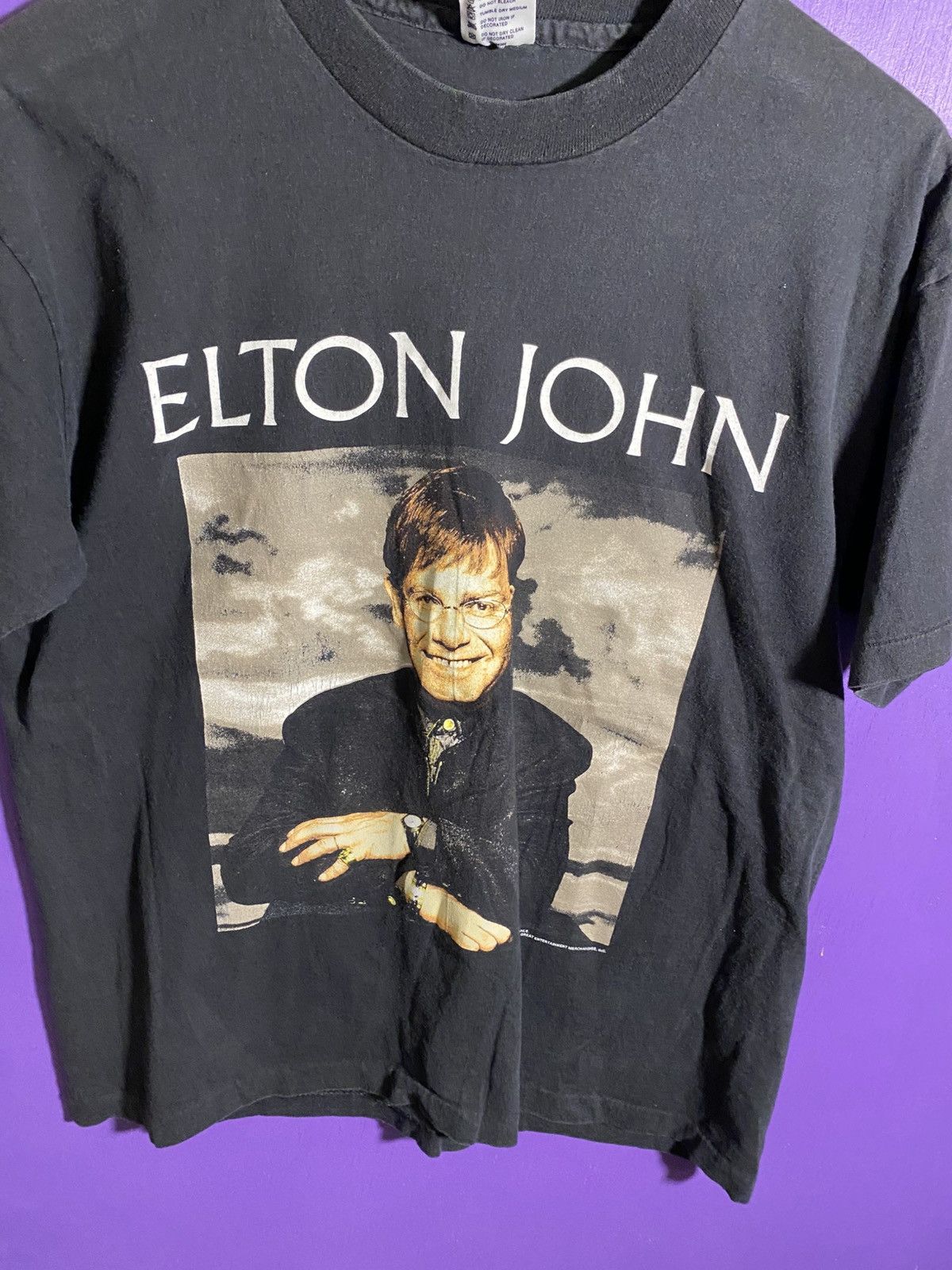 Band Tees Vintage 1995 Elton John made in England tour tee Size US L / EU 52-54 / 3 - 3 Thumbnail