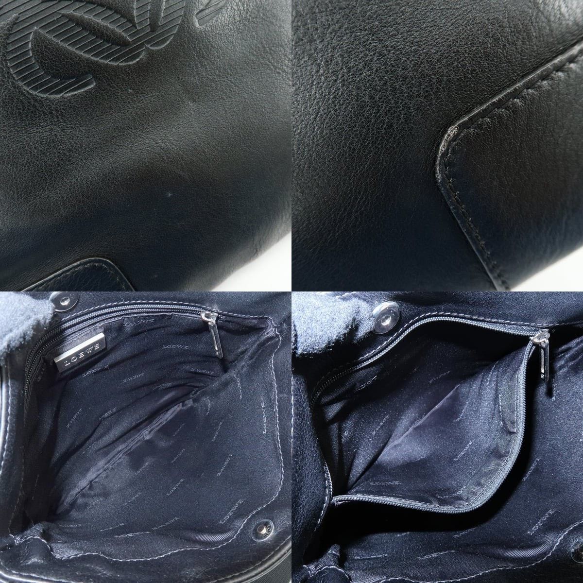 Loewe Loewe Anagram Calfskin Crossbody Bag Black Size ONE SIZE - 6 Thumbnail
