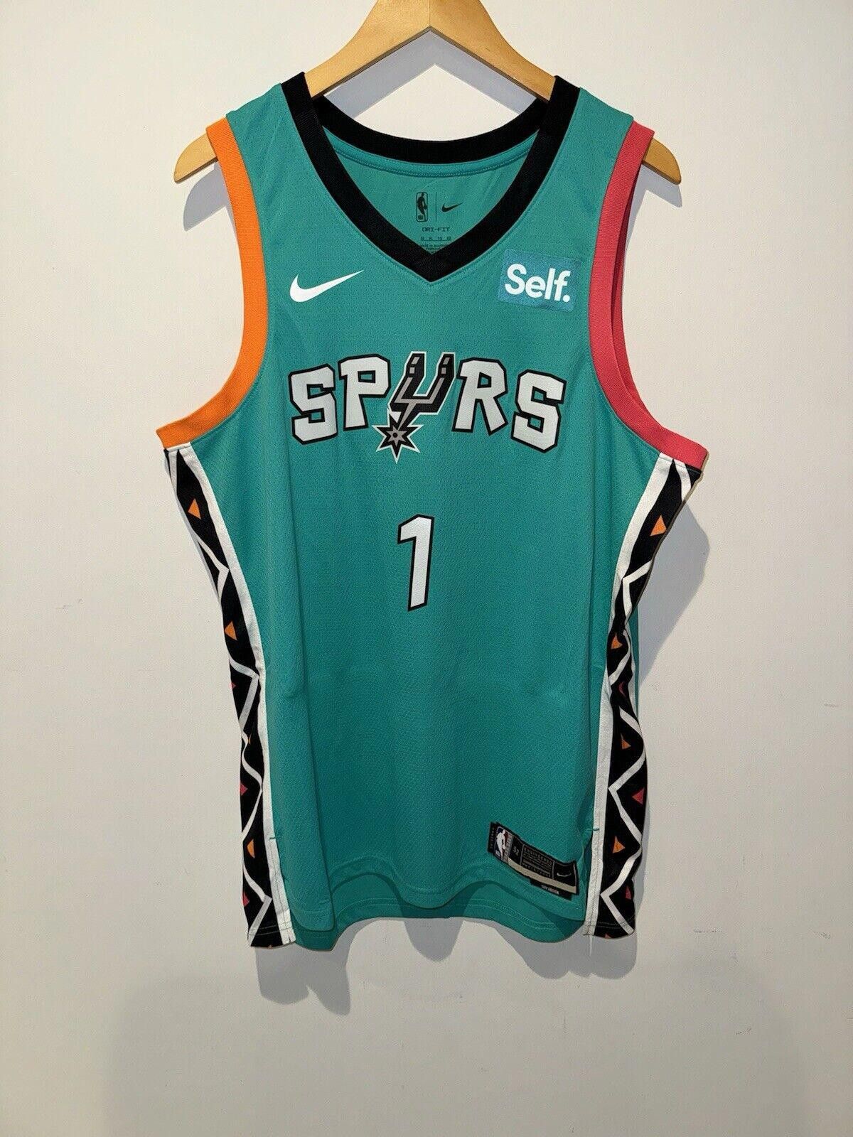 Designer RARE BNWT Victor Wembanyama Jersey XL 52 San Antonio Spurs Size ONE SIZE - 1 Thumbnail