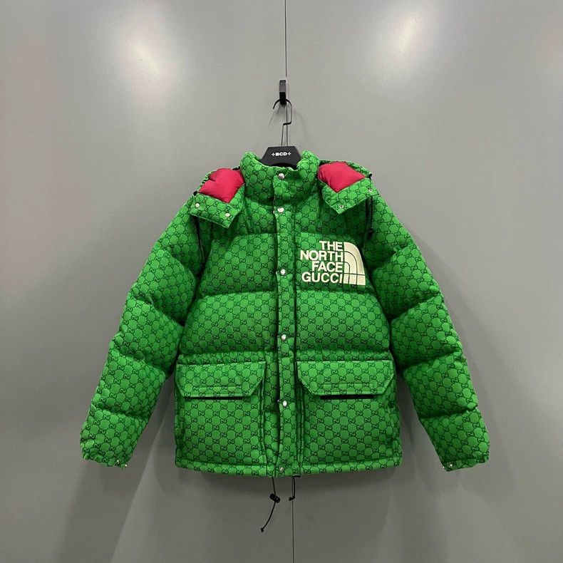Gucci Gucci Green full-printed old flower GG down jacket 2504-Nex Size US M / EU 48-50 / 2 - 1 Thumbnail