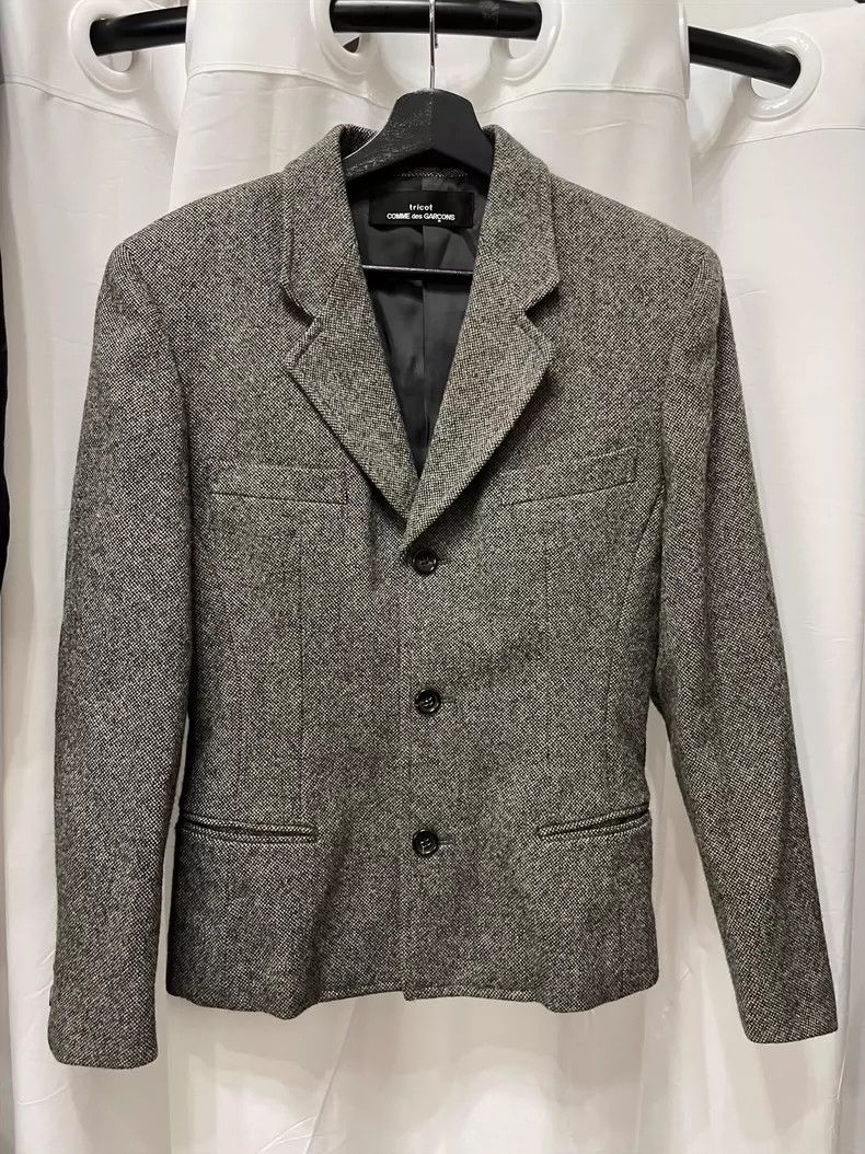 Comme des Garcons Comme Des Garcons Dark gray wool casual suit jacket 2502-N Size US M / EU 48-50 / 2 - 1 Thumbnail