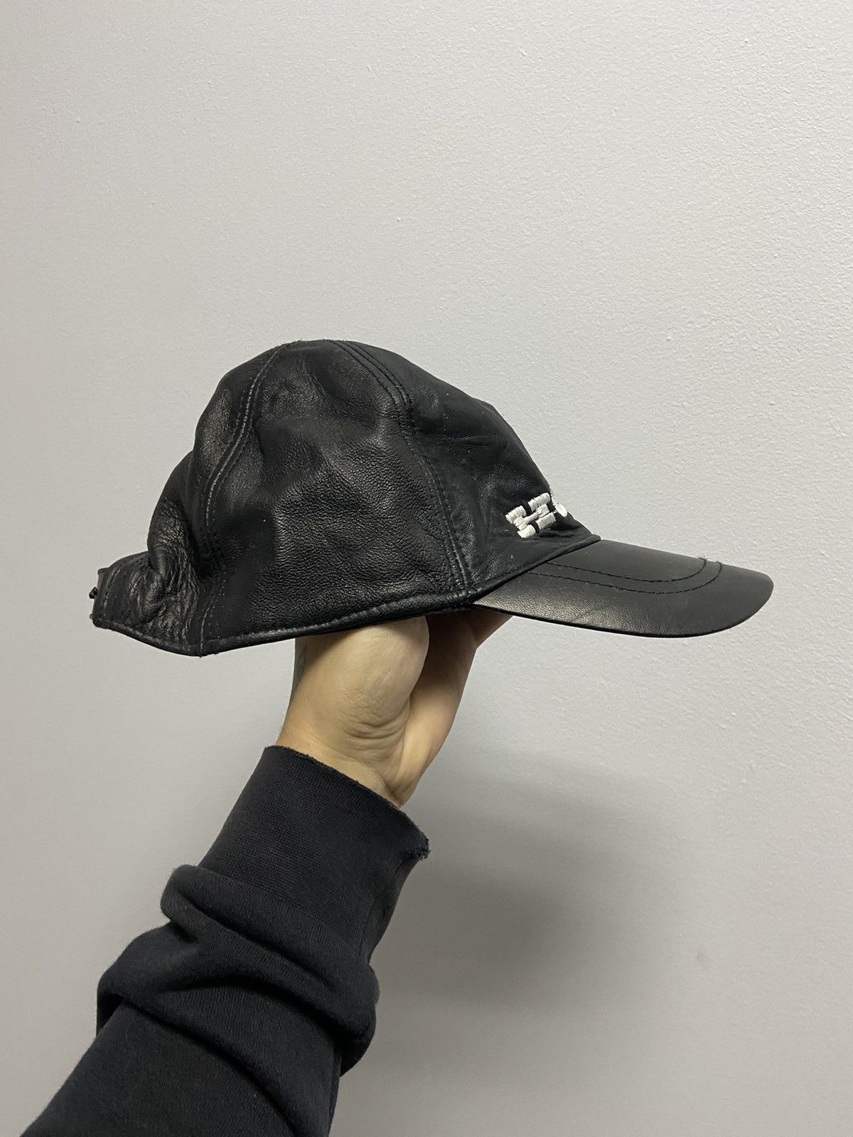 Honda × Vintage Honda leather Cap Vintage Racing big logo Size ONE SIZE - 2 Thumbnail