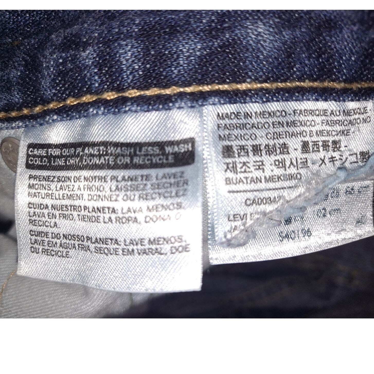 Levi's Levi's 513 Blue Straight Leg Jeans Size 34x30 Size US 34 / EU 50 - 6 Thumbnail