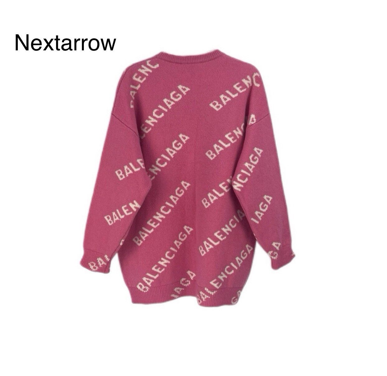 Balenciaga Balenciaga pink bullet screen knitted cardigan shirt Size US S / EU 44-46 / 1 - 2 Thumbnail