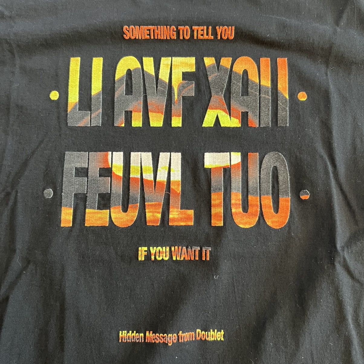 Doublet Doublet Secret Message “I Love You” Black Shirt Size US S / EU 44-46 / 1 - 4 Thumbnail