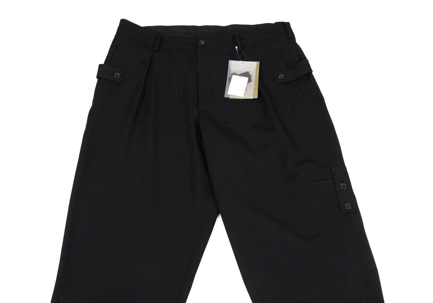 Yohji Yamamoto Yohji Yamamoto Wool Gabardine Strap Pants Size US 34 / EU 50 - 2 Thumbnail