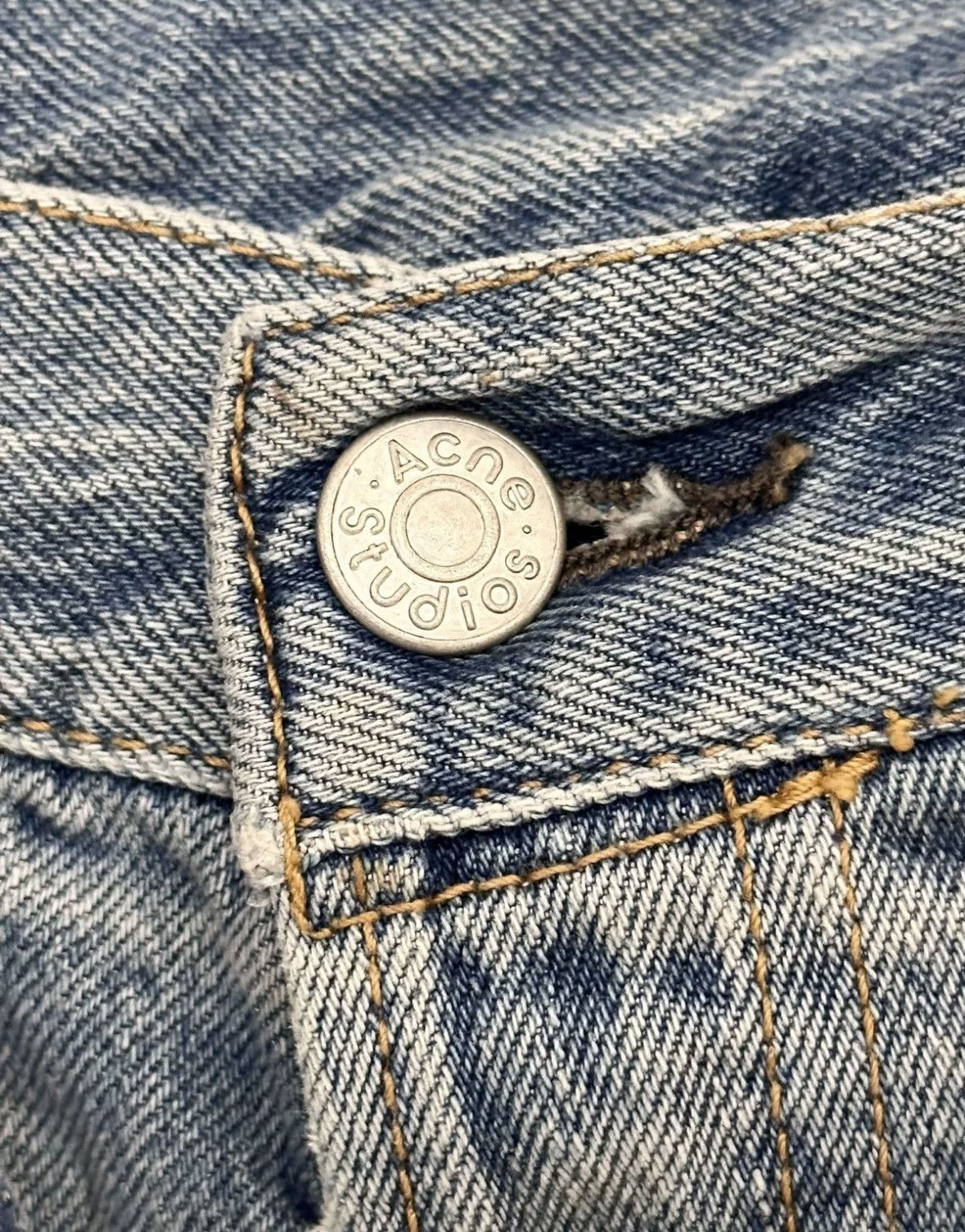 Acne Studios Acne Studios Wide-Leg Distressed Denim Pants-yf Size 24" / US 00 / IT 34 - 4 Thumbnail