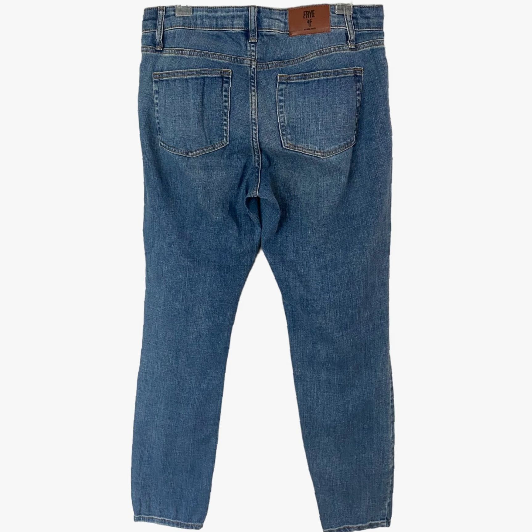 Frye Frye Straight-Leg Premium Denim Jeans Women's 6 Blue Medium Wash Stretch Denim Jeans Size 28" / US 6 / IT 42 - 3 Thumbnail