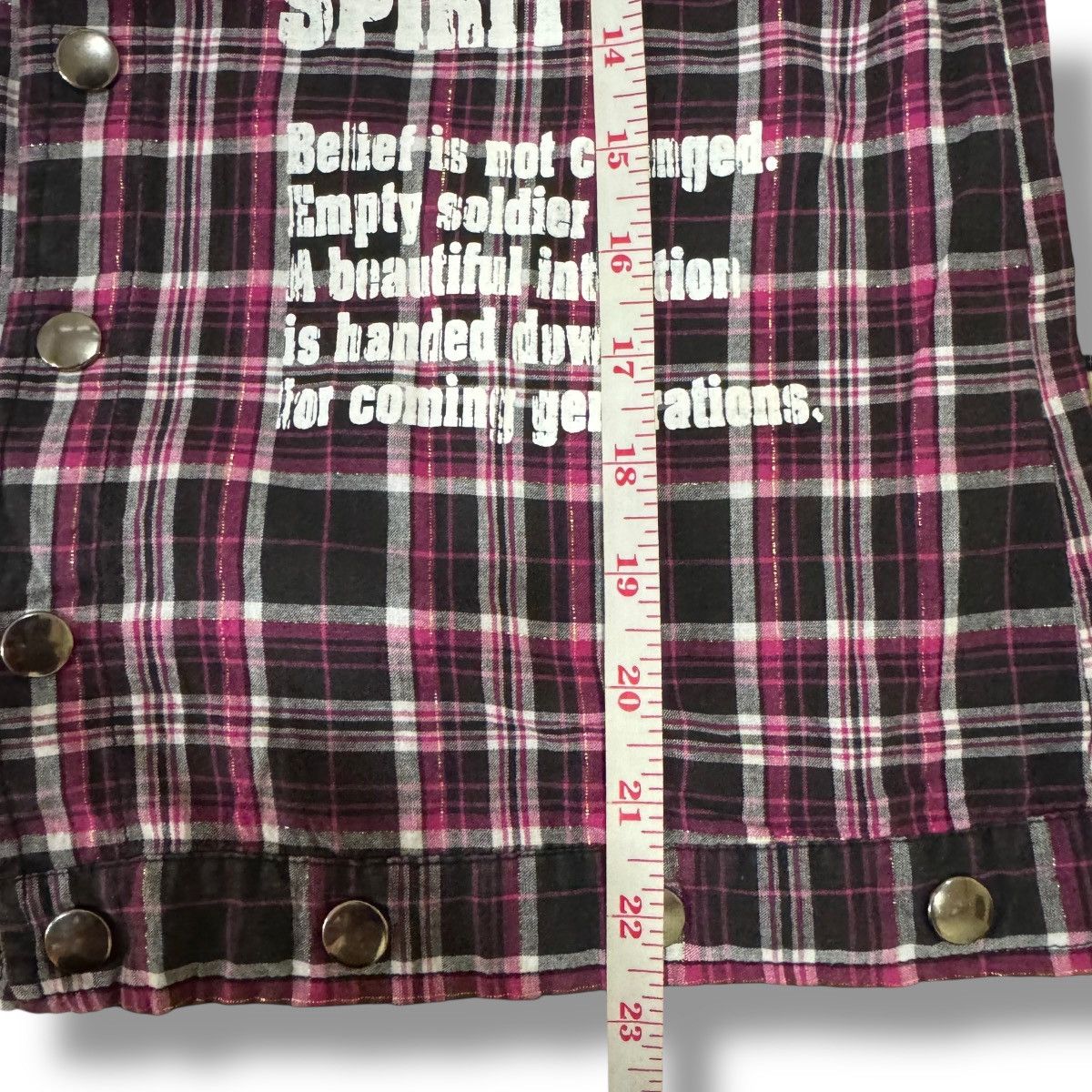 Sex Pot ReVeNGe Sex Pot Revenge Skull Patches Studded Punk Flannel Shirt Size US S / EU 44-46 / 1 - 18 Thumbnail