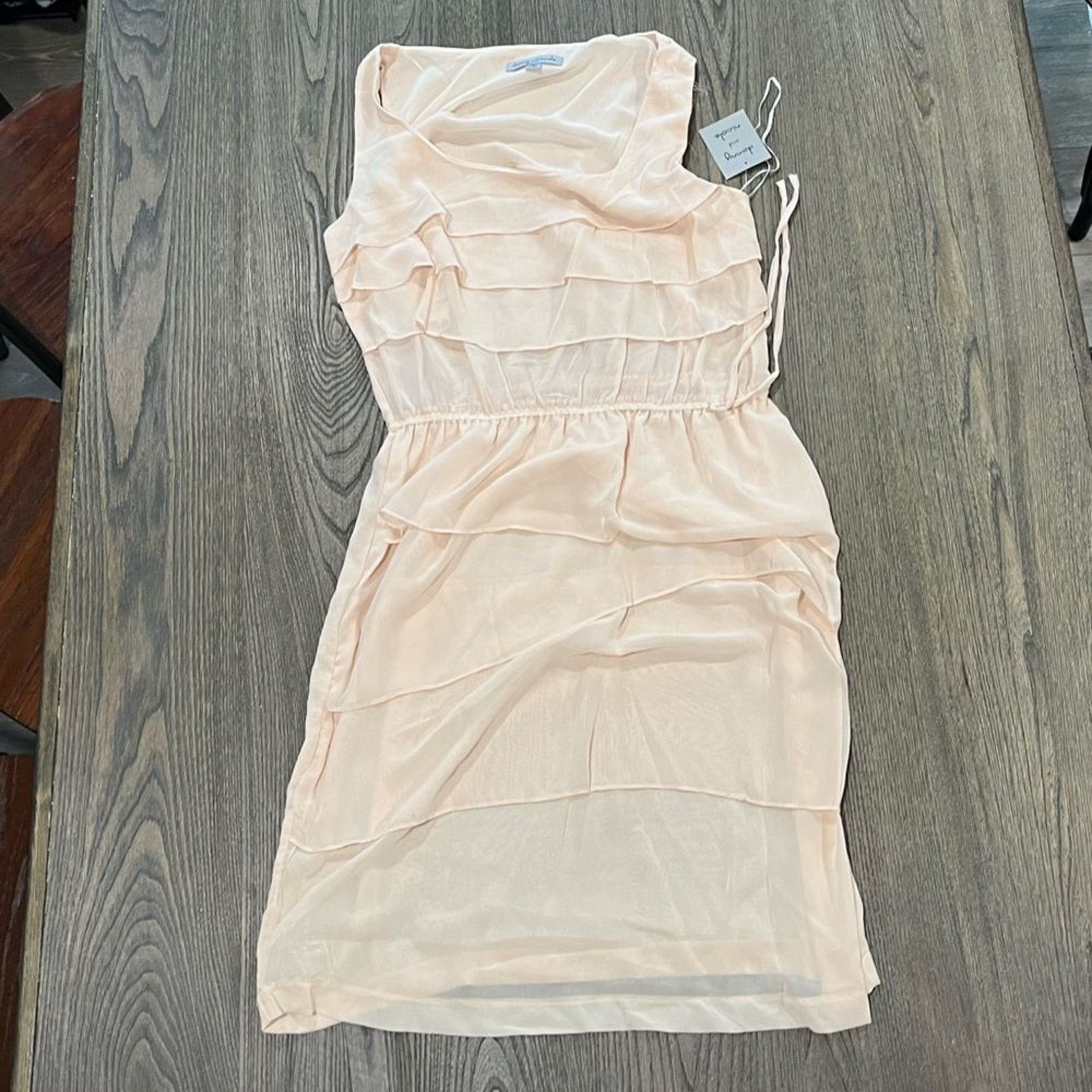 Danner NWT Danny and Nicole Dress Cream Sleeveless Chiffon Size 12 Size XL / US 12-14 / IT 48-50 - 1 Thumbnail