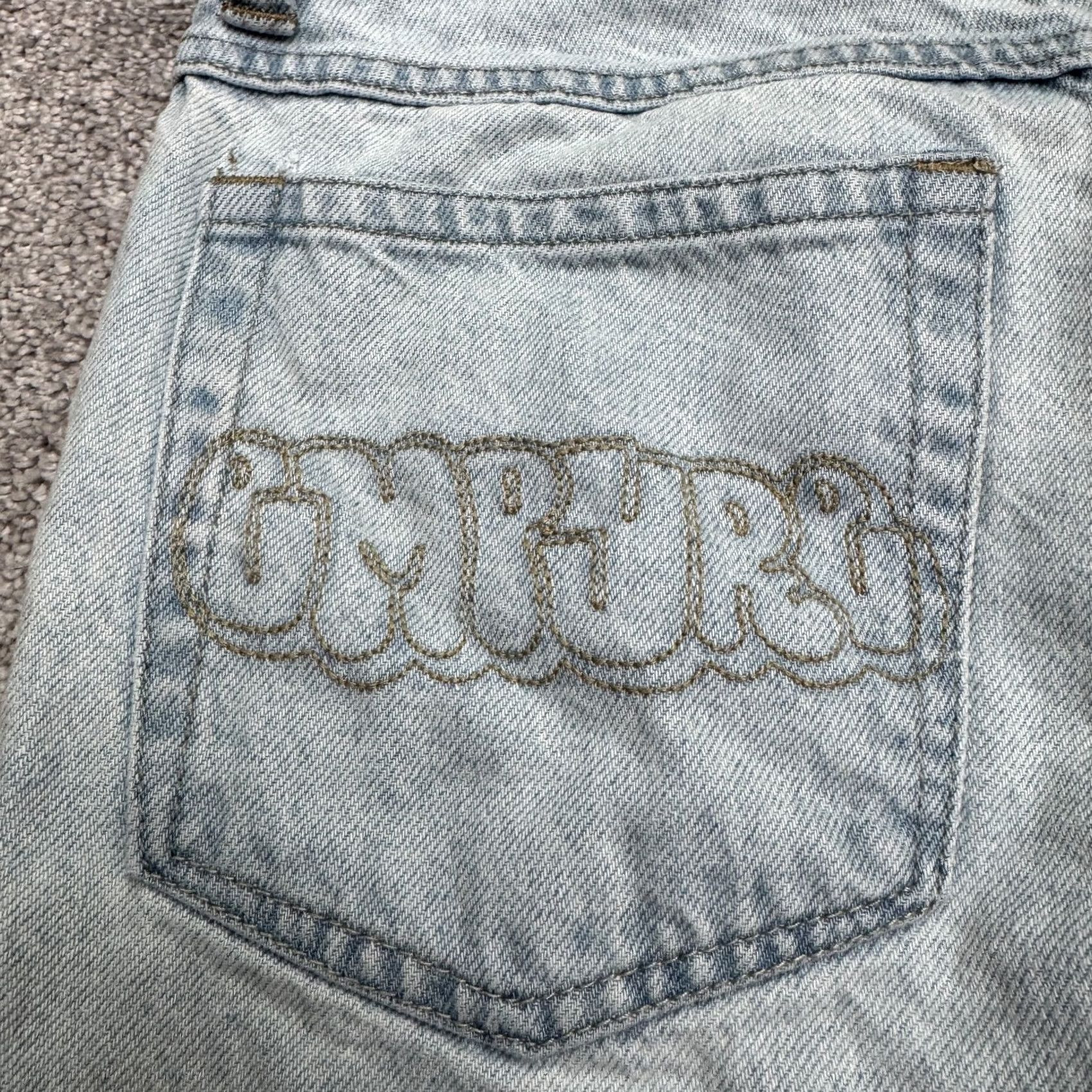 Empyre VINTAGE Empyre Jeans 90s City Streetwear 25 Light Blue Denim High Rise 5-Pocket Womens Size 42" / US 20 - 5 Thumbnail