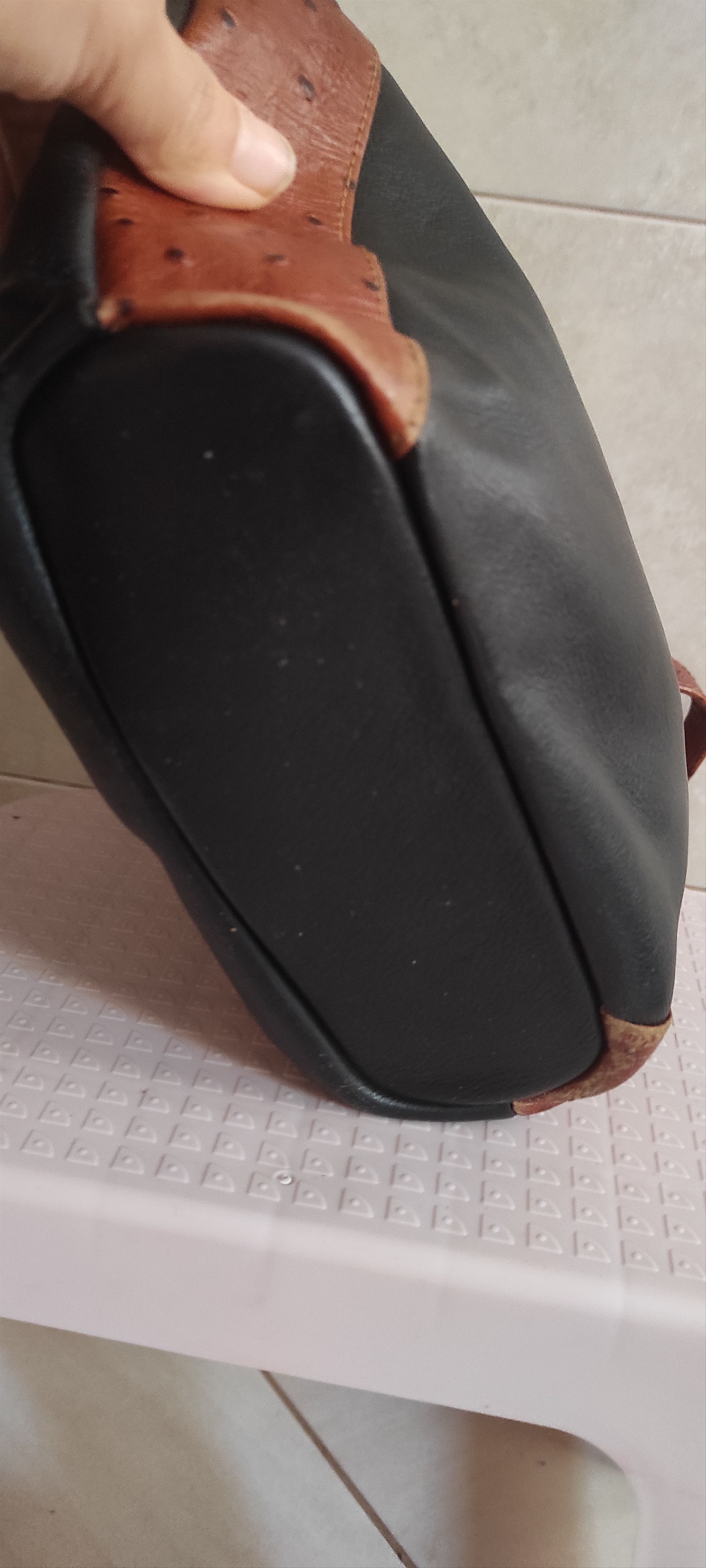 Leather × Vintage Pourchet Paris Leather Bag Genuine Leather Made in France Size ONE SIZE - 14 Thumbnail