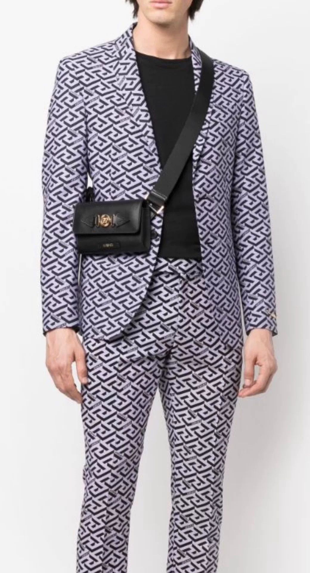 Versace Versace La Greca All-Over Print Blazer Size US S / EU 44-46 / 1 - 1 Thumbnail