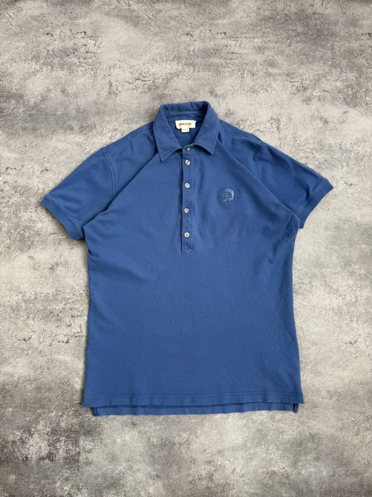 Diesel Vintage Y2K Diesel Avant Garde Polo Shirt 90s Streetwear Size US S / EU 44-46 / 1 - 1 Thumbnail