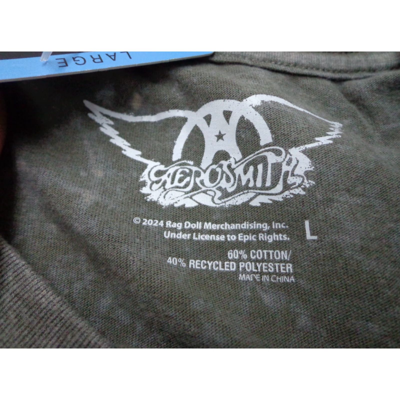 Aerosmith Aerosmith T Shirt Walnut Size Large Crew Neck Short Sleeve Band Graphic Print Men Modern Rock & Roll Size US L / EU 52-54 / 3 - 3 Thumbnail