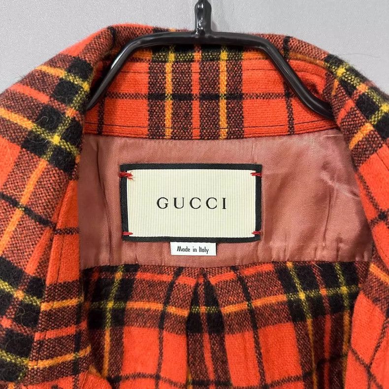 Gucci Gucci Logo plaid long coat 2506-Nextarrow Size US M / EU 48-50 / 2 - 6 Thumbnail