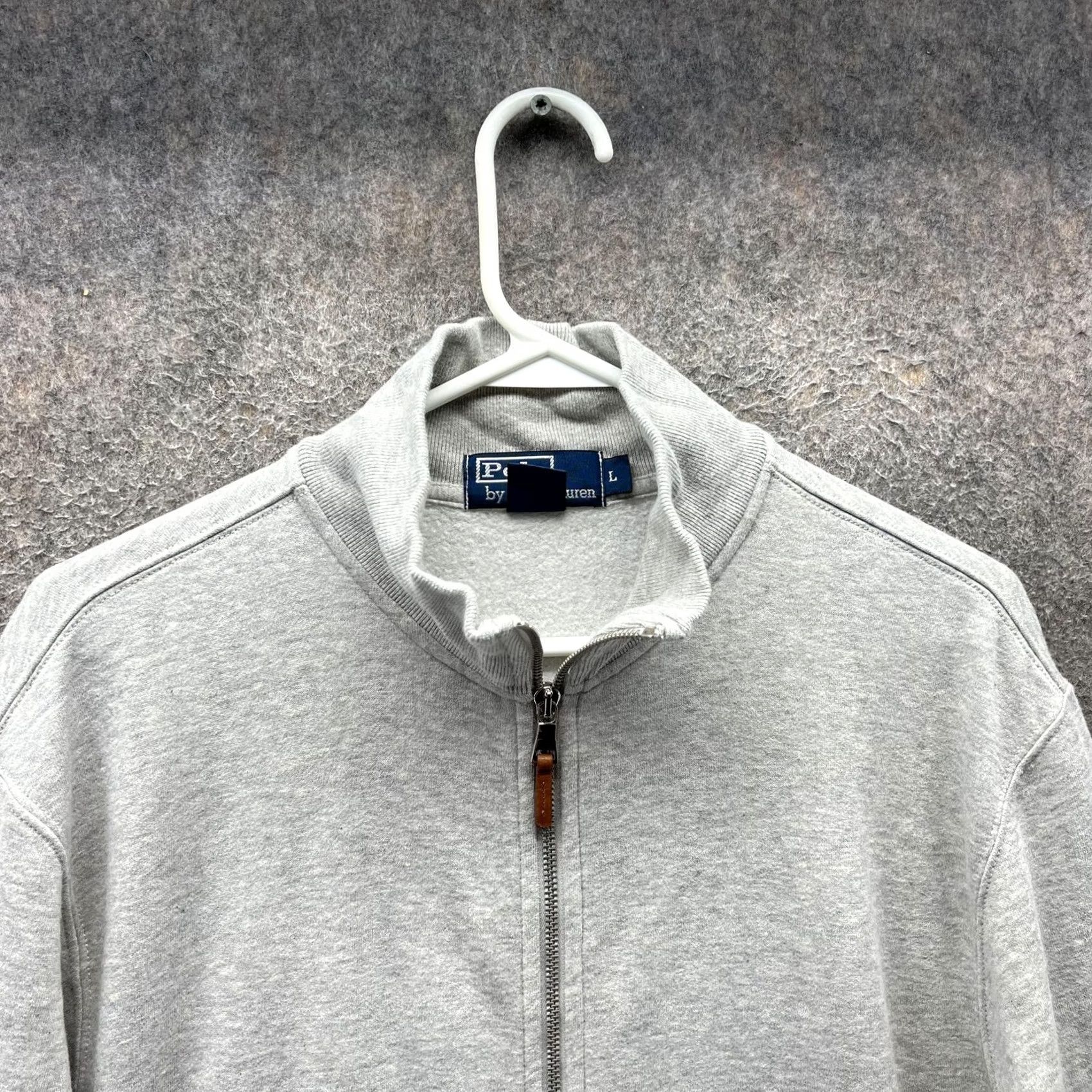 Polo Ralph Lauren VINTAGE Polo Ralph Lauren Sweatshirt Mens Large Gray Full Zip Fleece Jacket Pockets 90s Mens Size US L / EU 52-54 / 3 - 6 Thumbnail
