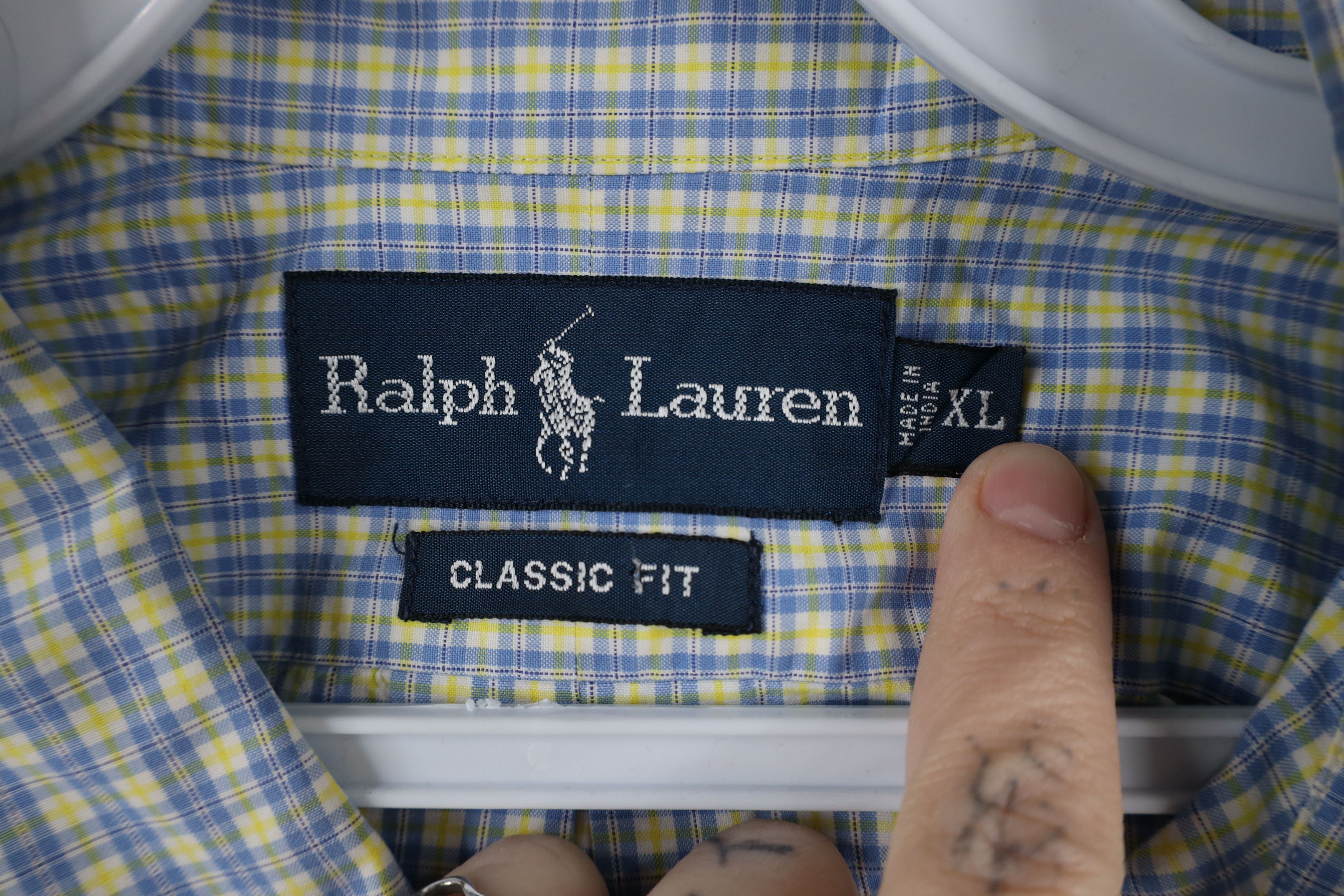 Polo Ralph Lauren Vintage 90s Ralph Lauren Fit Short Sleeve Button Down Shirt Size US XL / EU 56 / 4 - 6 Thumbnail