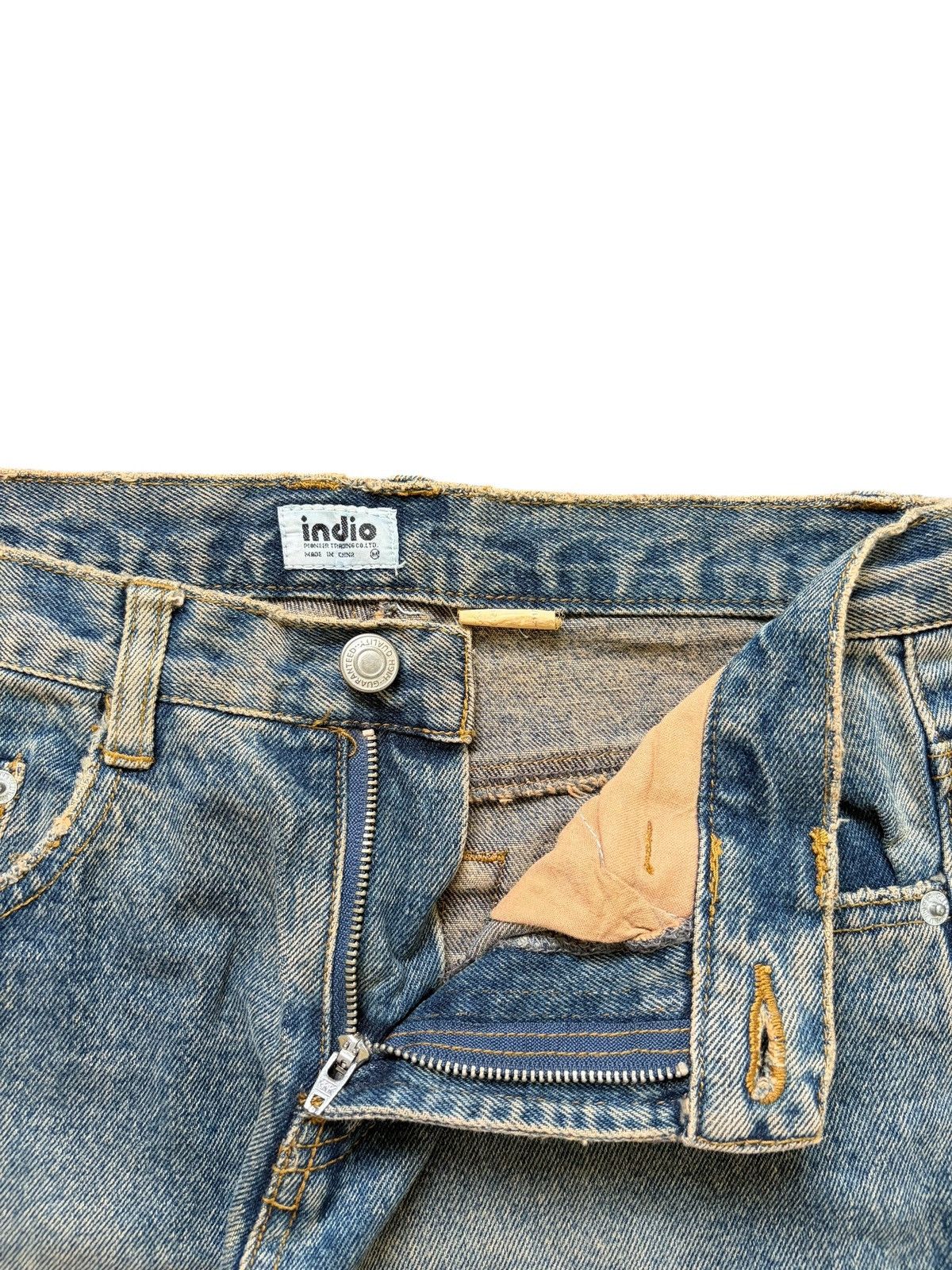 Hysteric Glamour Vintage Japanese Brand Rusty Wash Distress Flare Jeans Size 27" / US 4 / IT 40 - 5 Thumbnail