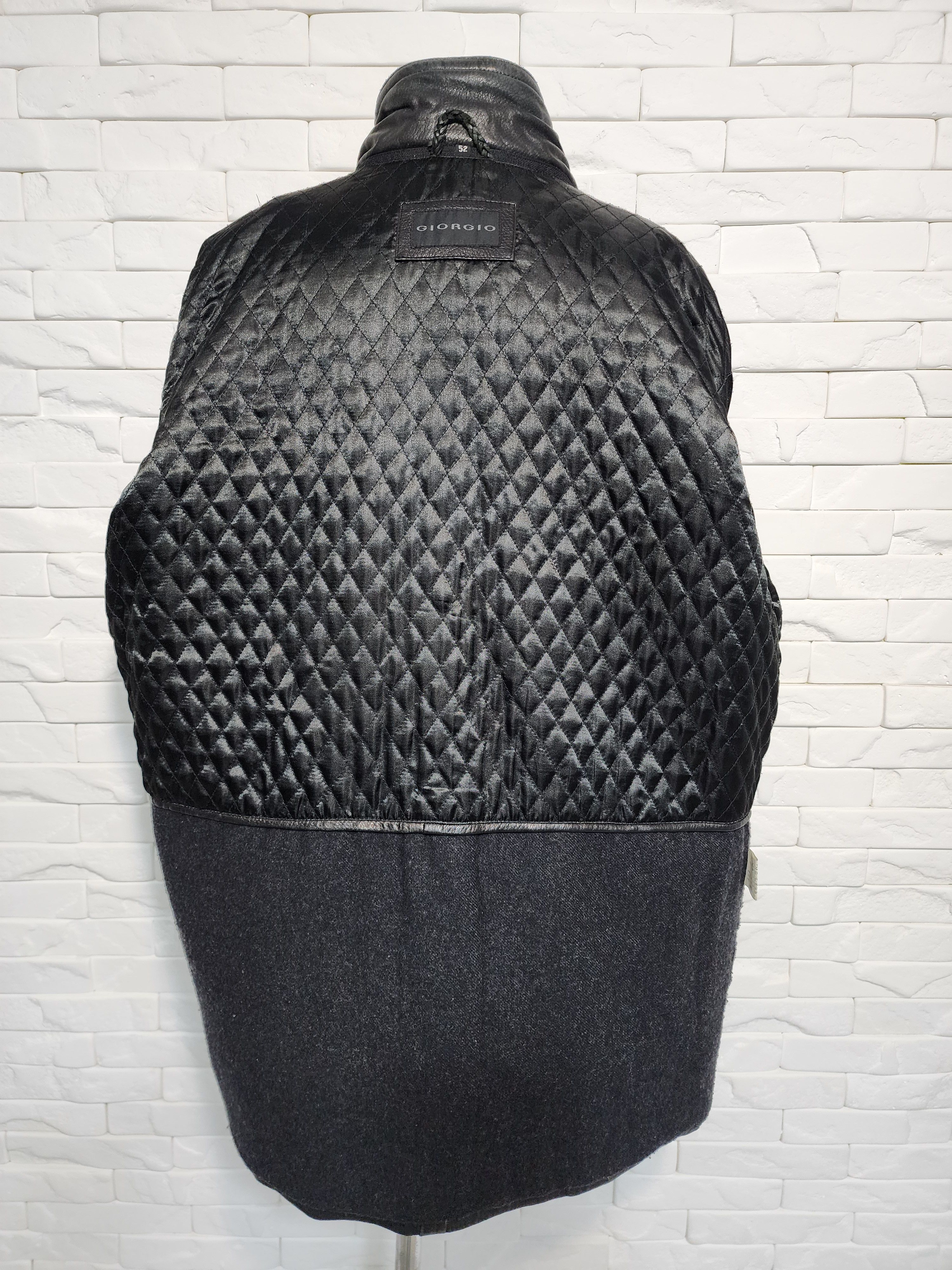 Genuine Leather Men's Black Genuine Leather Jacket: Zip Up, Pockets Size US XL / EU 56 / 4 - 8 Thumbnail