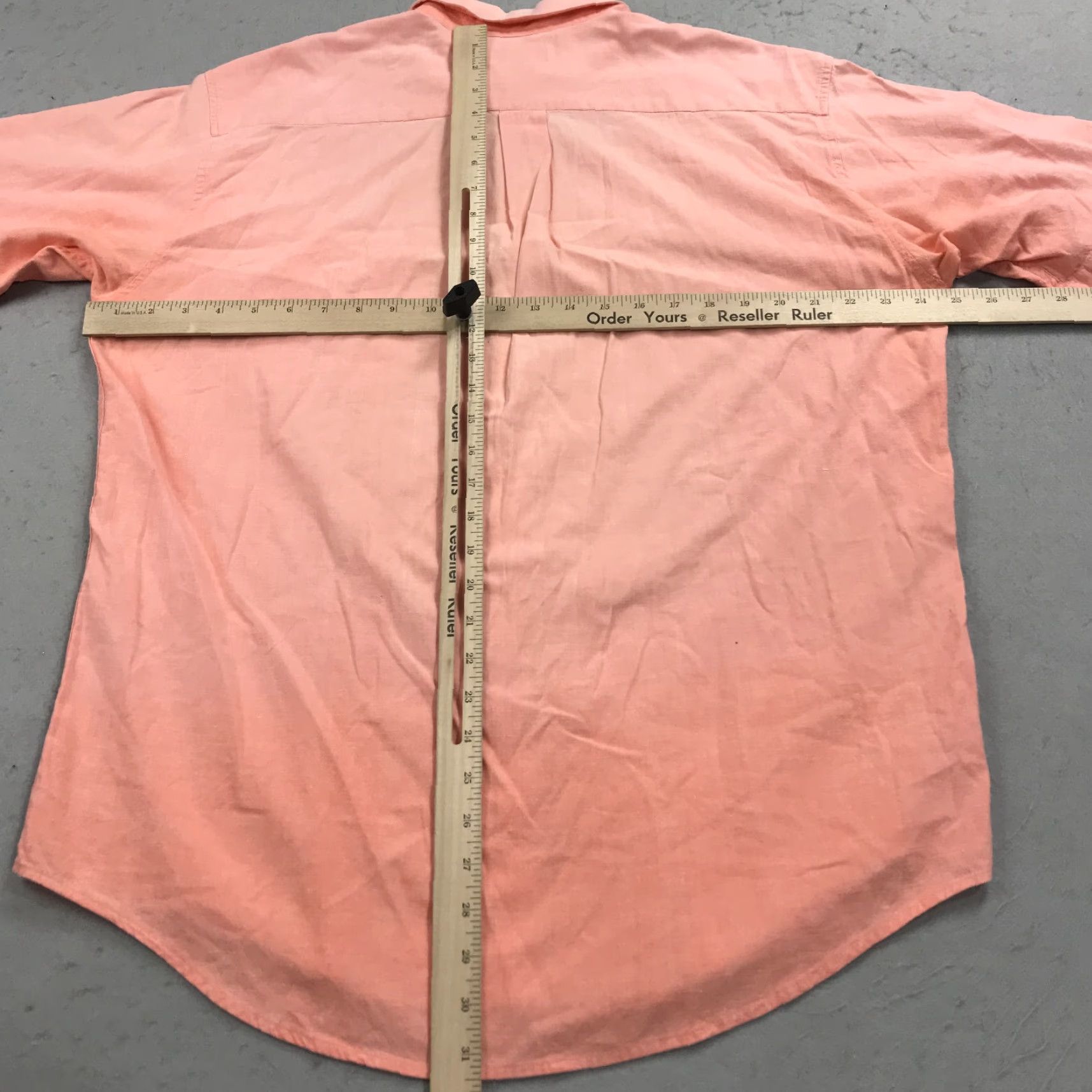 J.Crew VINTAGE J.CREW Shirt Mens Large Orange Oarsman Camp Collar 100% Cotton 90s Size US L / EU 52-54 / 3 - 7 Thumbnail