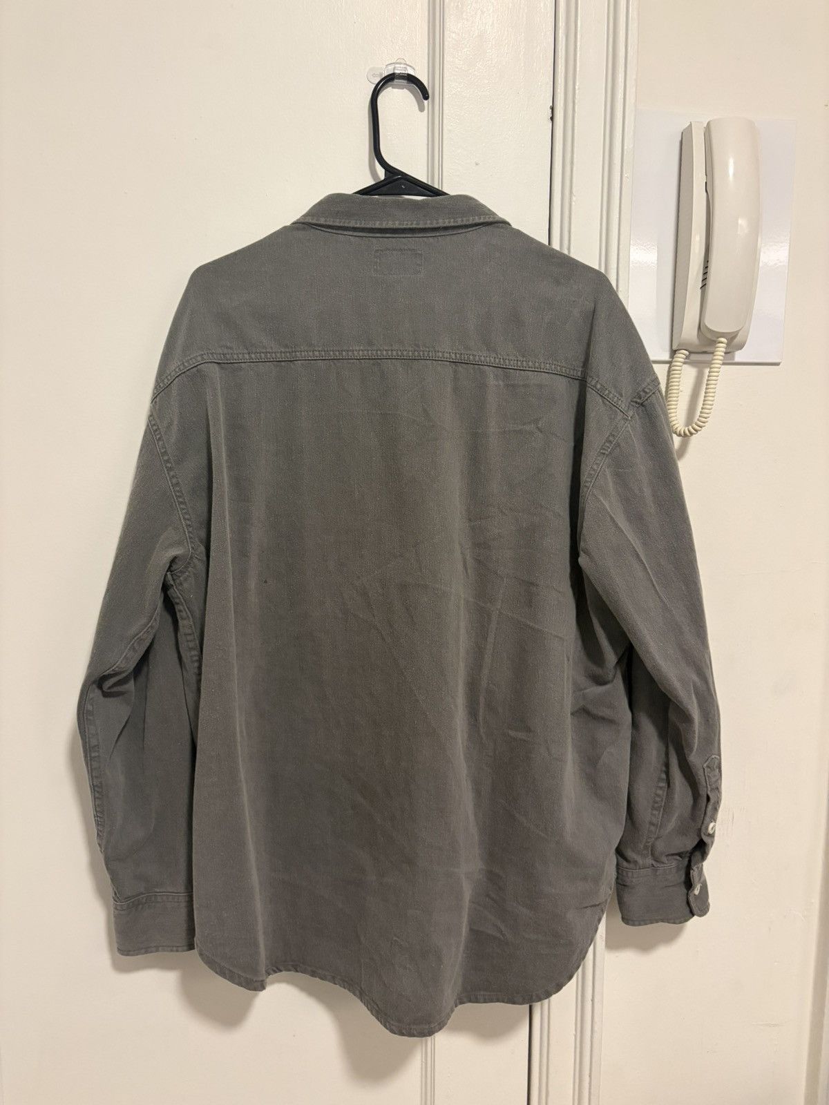 Cav Empt Cav Empt Washed Grey Button Up Shirt Size US L / EU 52-54 / 3 - 5 Thumbnail
