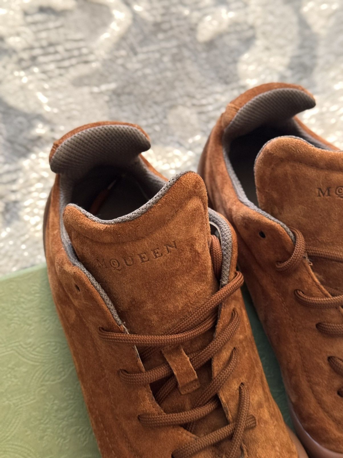 Alexander McQueen Alexander McQueen Flexion Brown Suede Low Top Sneaker Size US 9 / EU 42 - 6 Thumbnail