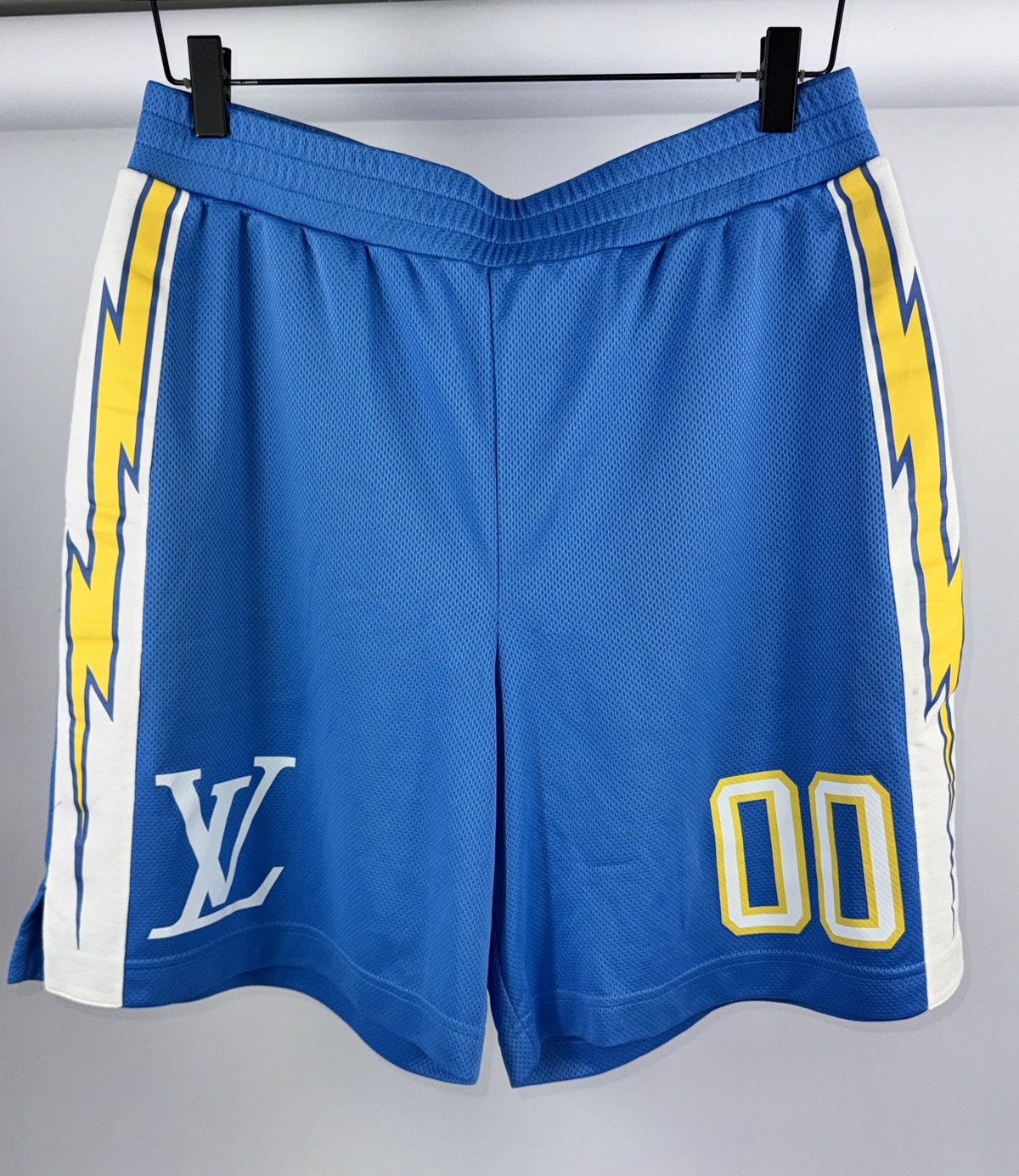 Louis Vuitton x Virgil Abloh Spring/Summer 2022 NFL inspired Mesh Shorts Size US 34 / EU 50 - 1 Thumbnail