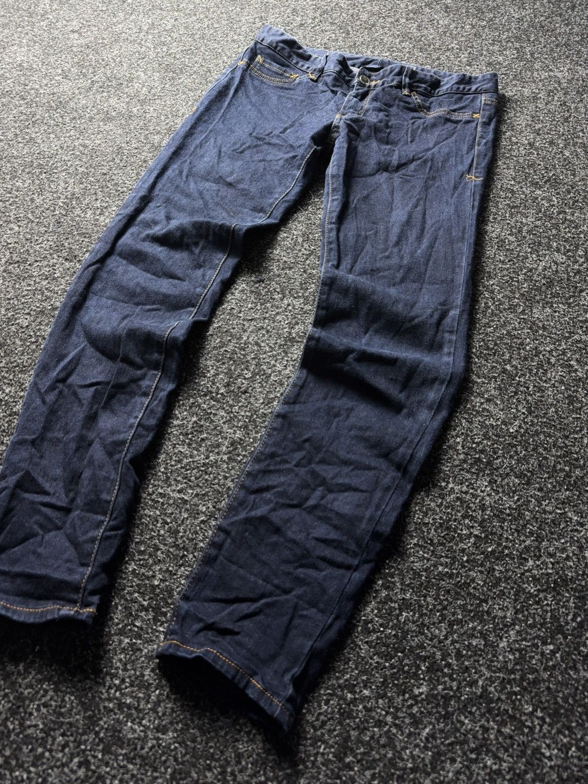 Armani Exchange Luxury Y2K Armani Exchange Slim Fit Dark Blue Stretch Jeans Size 30" / US 8 / IT 44 - 3 Thumbnail
