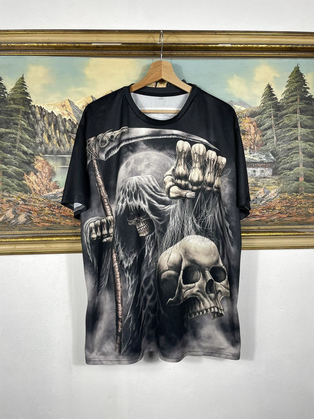 Affliction × Tapout Black retro 00s tees t shirt big graphic cyber avant garde Size US XL / EU 56 / 4 - 1 Thumbnail