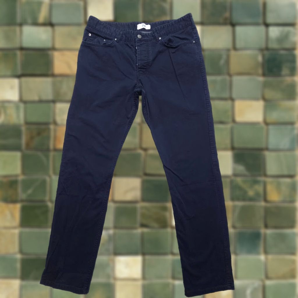 Vintage VINTAGE Spoke Pants Chino Men 36 Dark Blue Straight 31 Inch Inseam Button Fly Casual Business Size US 36 / EU 52 - 1 Thumbnail