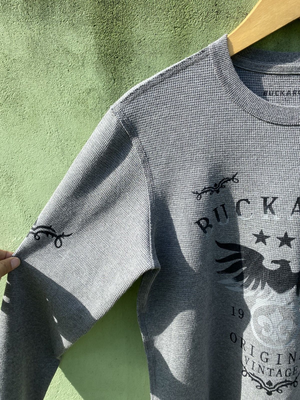 BUCKAROO Buckaroo Vintage Thermal Waffle Knit Eagle Graphic Crewneck Size US L / EU 52-54 / 3 - 3 Thumbnail