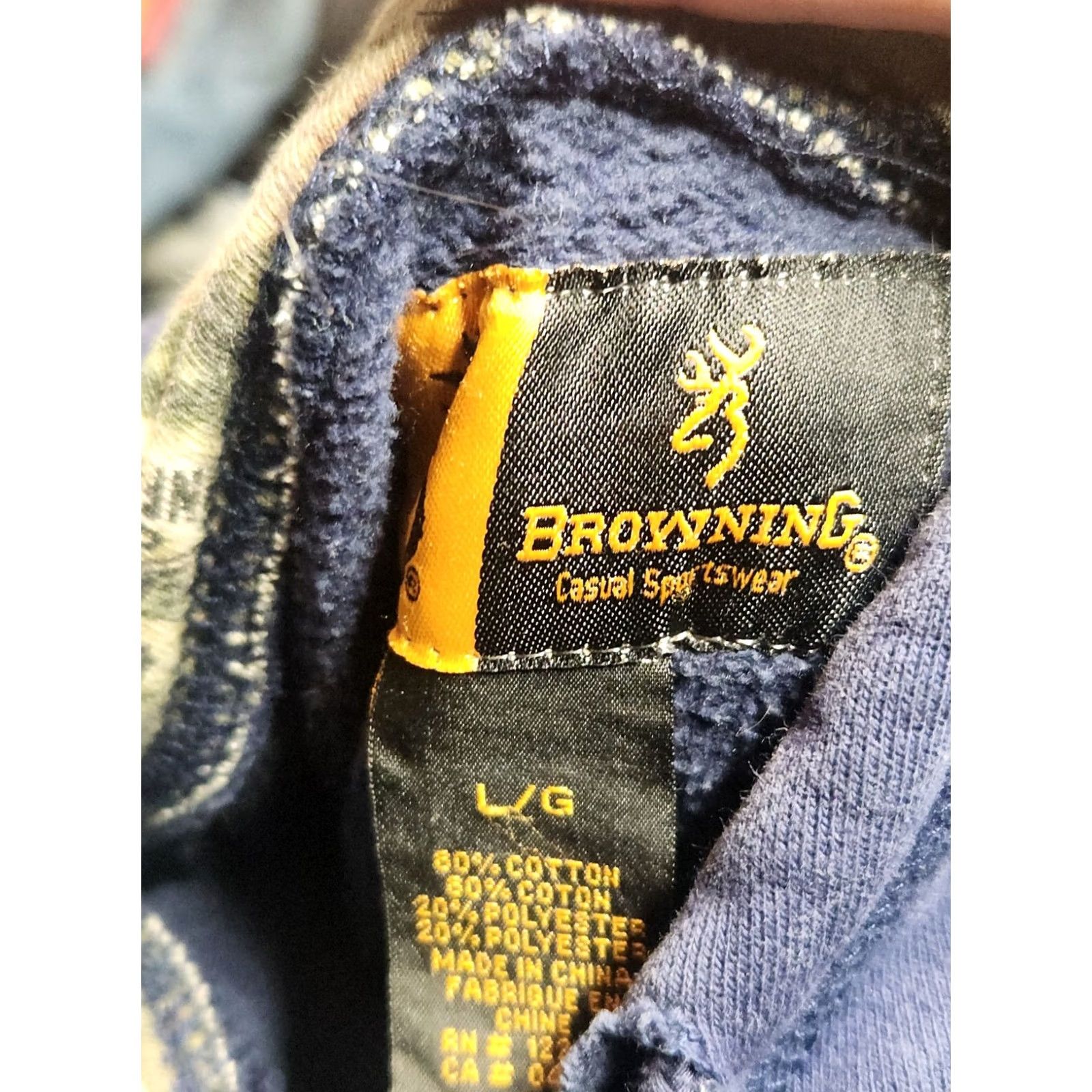 Vintage VINTAGE Browning Hoodie Mens L Brown 90s Outdoor Logo Hooded Pockets Pullover Cotton Size US L / EU 52-54 / 3 - 2 Thumbnail
