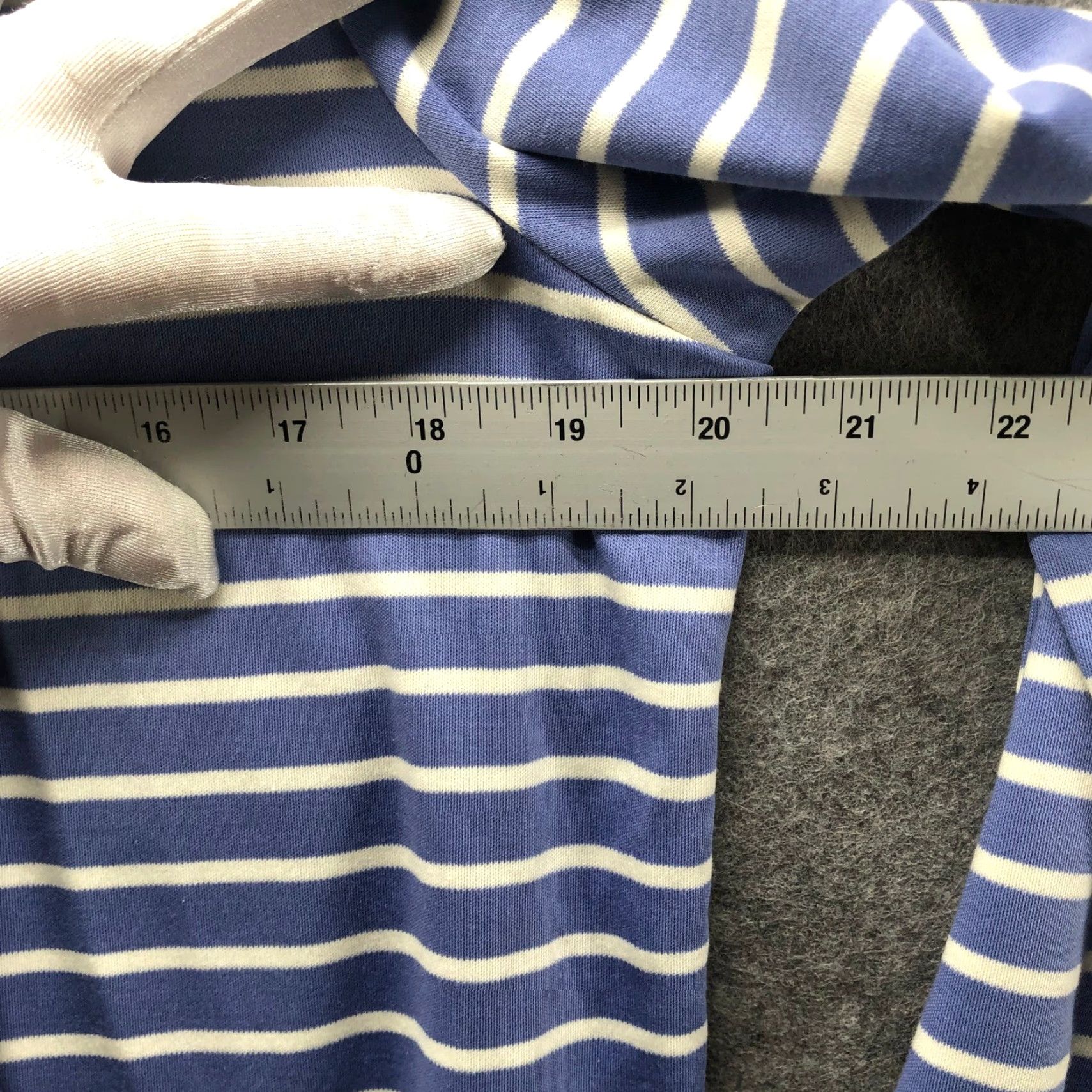 Vintage LL Bean Supima Cotton Cardigan Womens M Blue White Striped Open Front Lightweight Pockets Open Front Casual Travel All Seasons Cardigan Womens/ Girls? Size M / US 6-8 / IT 42-44 - 6 Thumbnail