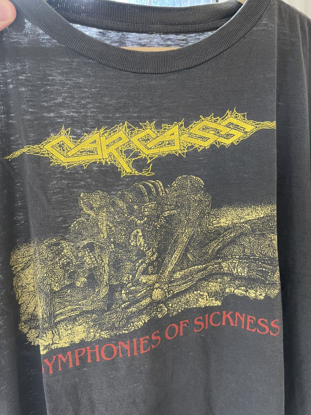 Band Tees Vintage Carcass Symphonies Of Sickness single stitch tshirt Size US L / EU 52-54 / 3 - 3 Thumbnail