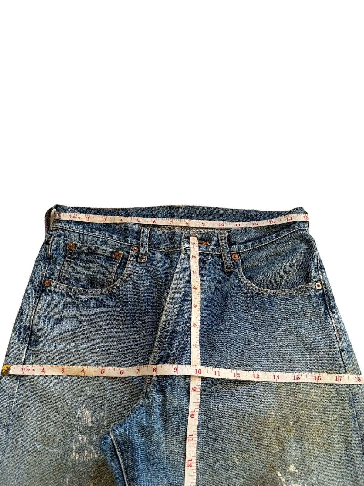 Levi's × Levi's Vintage Clothing Vintage Japanese Brand Mud Wash Distress Rip Baggy Jean Size US 34 / EU 50 - 12 Thumbnail