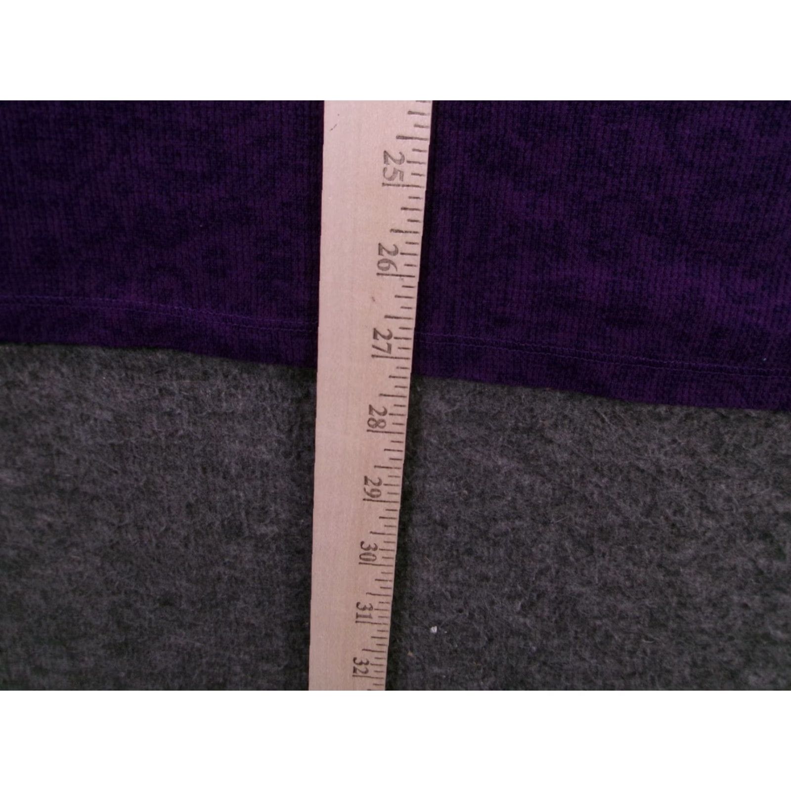 Vintage Just My Style Top Womens 4X Plus Size Scoop Neck 3/4 Sleeve Purple Waffle Knit Animal Print Casual Blouse Size XXL / US 16-18 / IT 52-54 - 5 Thumbnail