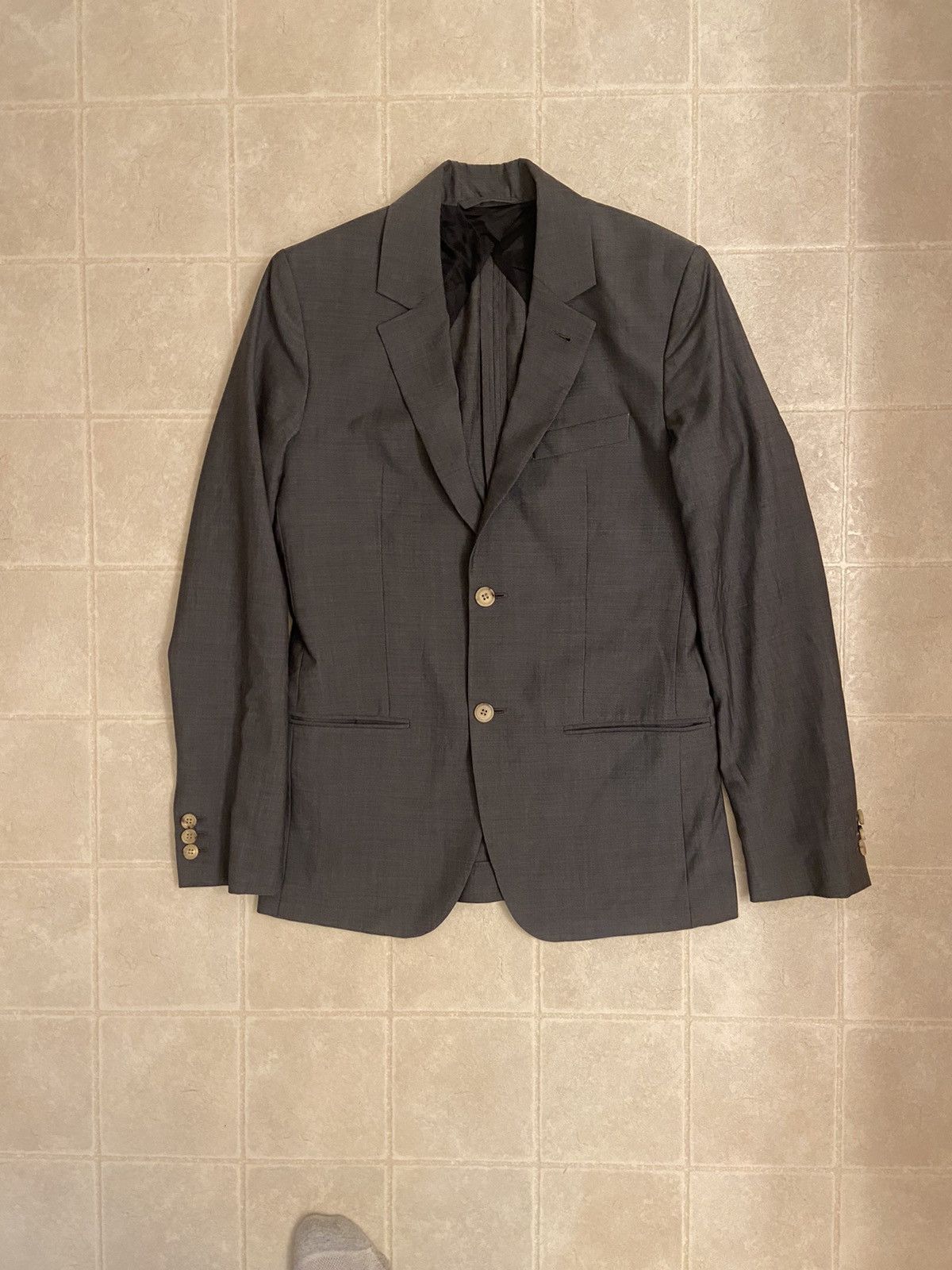 A.P.C. A.P.C Grey Wool Sports Blazer Size 44S - 1 Thumbnail