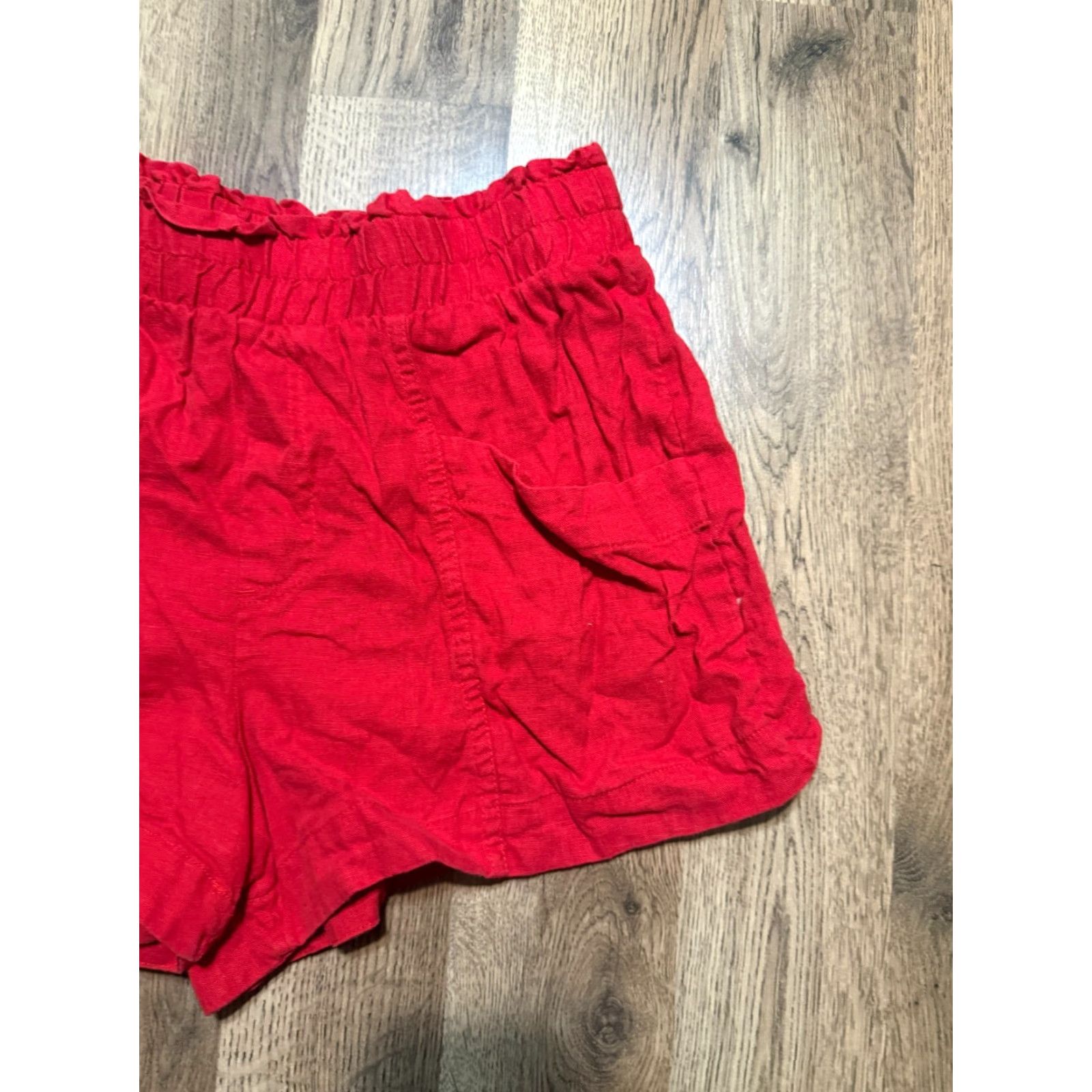 Vintage A New Day Shorts Women's Size Small Red Pull On Casual Shorts Size 28" / US 6 / IT 42 - 4 Thumbnail