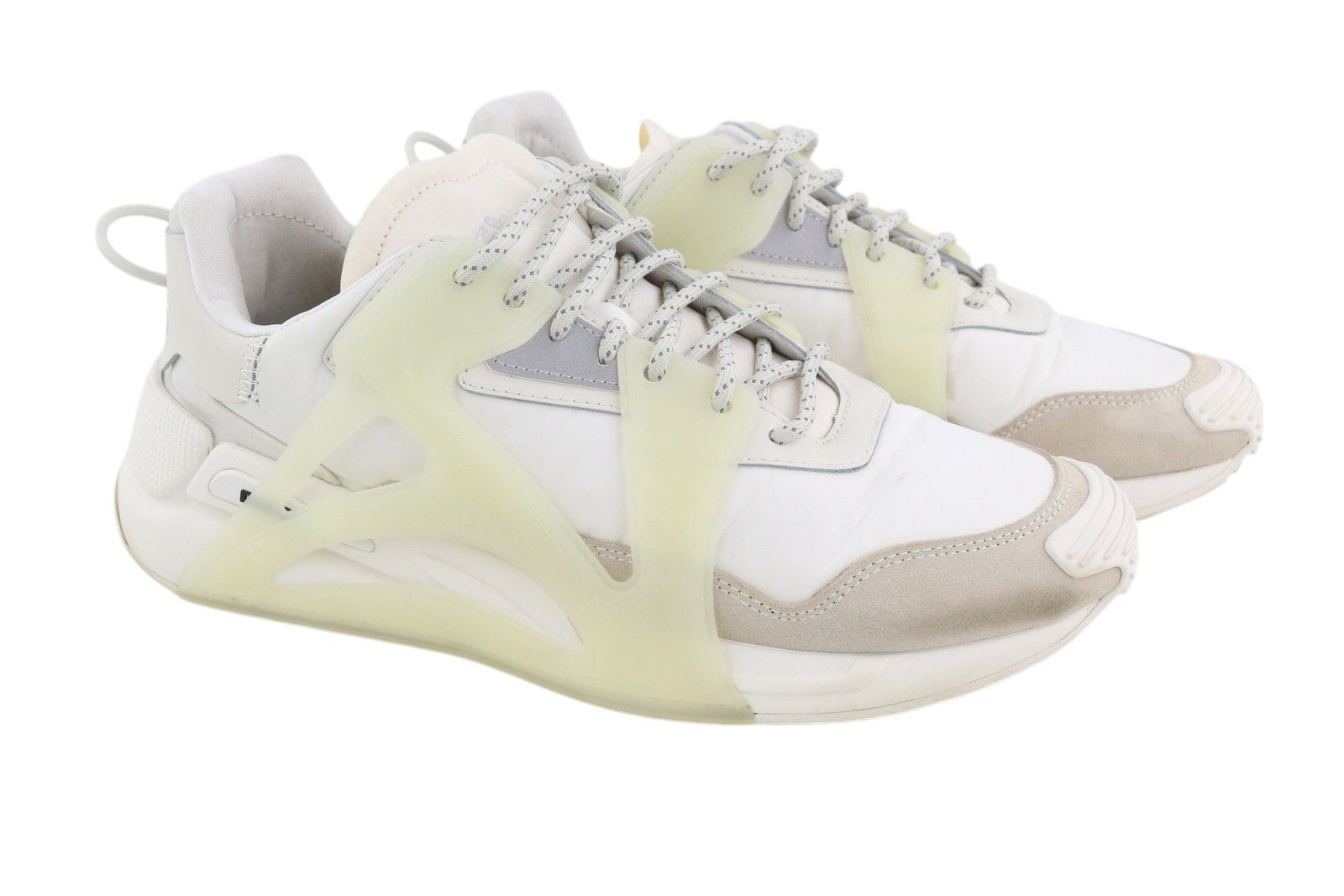 Diesel S-SERENDIPITY MASK EU44.5 White Almond Toe Low Top 40965 Size US 11.5 / EU 44-45 - 2 Thumbnail