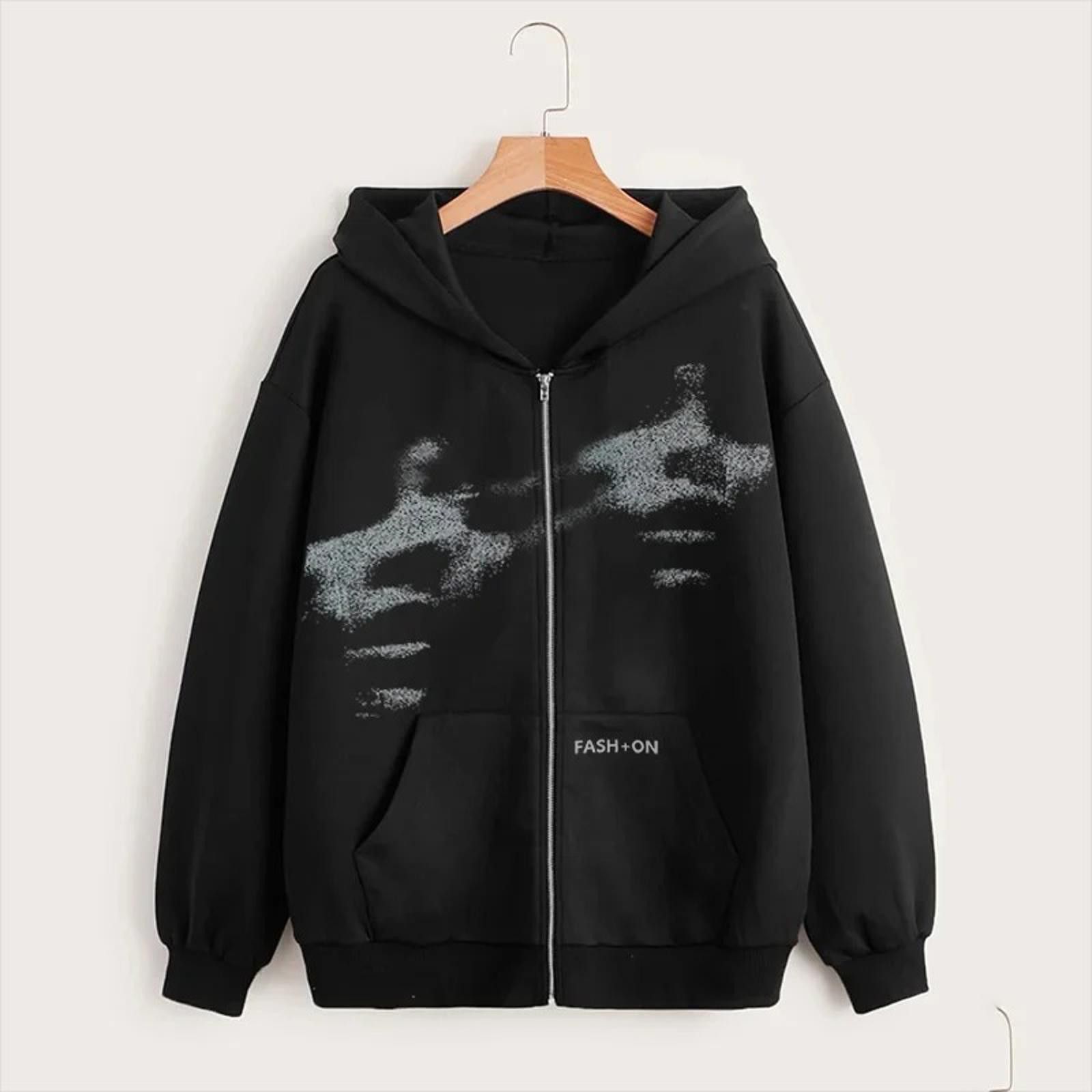 The Unbranded Brand Men Women Y2K Clothing Zip Hoodie Fashion Size US M / EU 48-50 / 2 - 5 Thumbnail