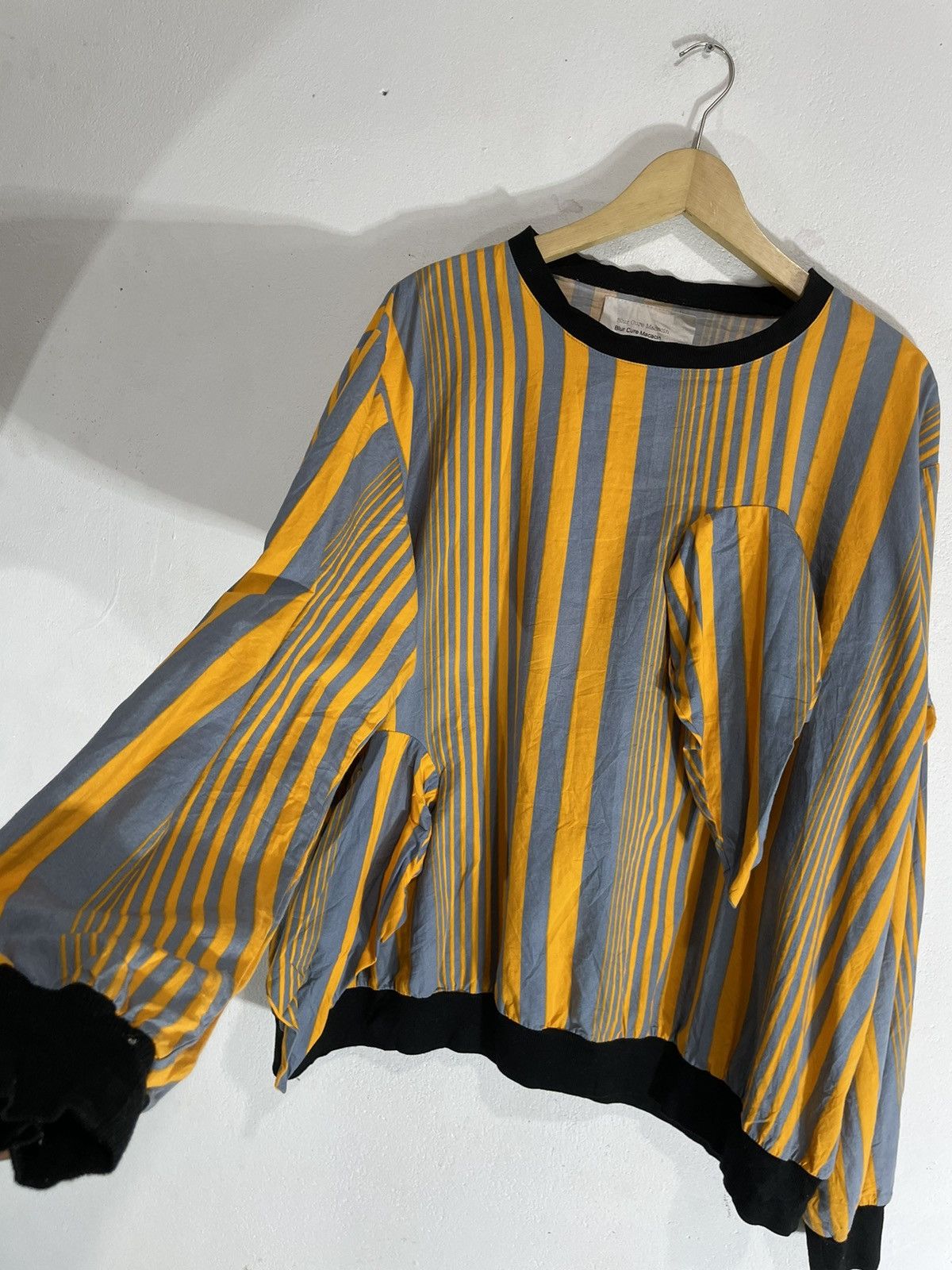 Issey Miyake Undefined Nice Design Striped Sweatshirt Size US M / EU 48-50 / 2 - 3 Thumbnail