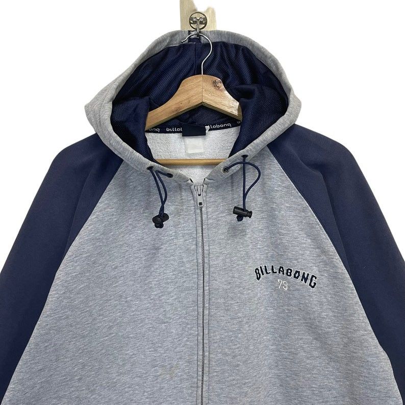 Billabong Vintage 90s Billabong Small Logo Zipper Fullzip Hoodie Size US L / EU 52-54 / 3 - 1 Thumbnail