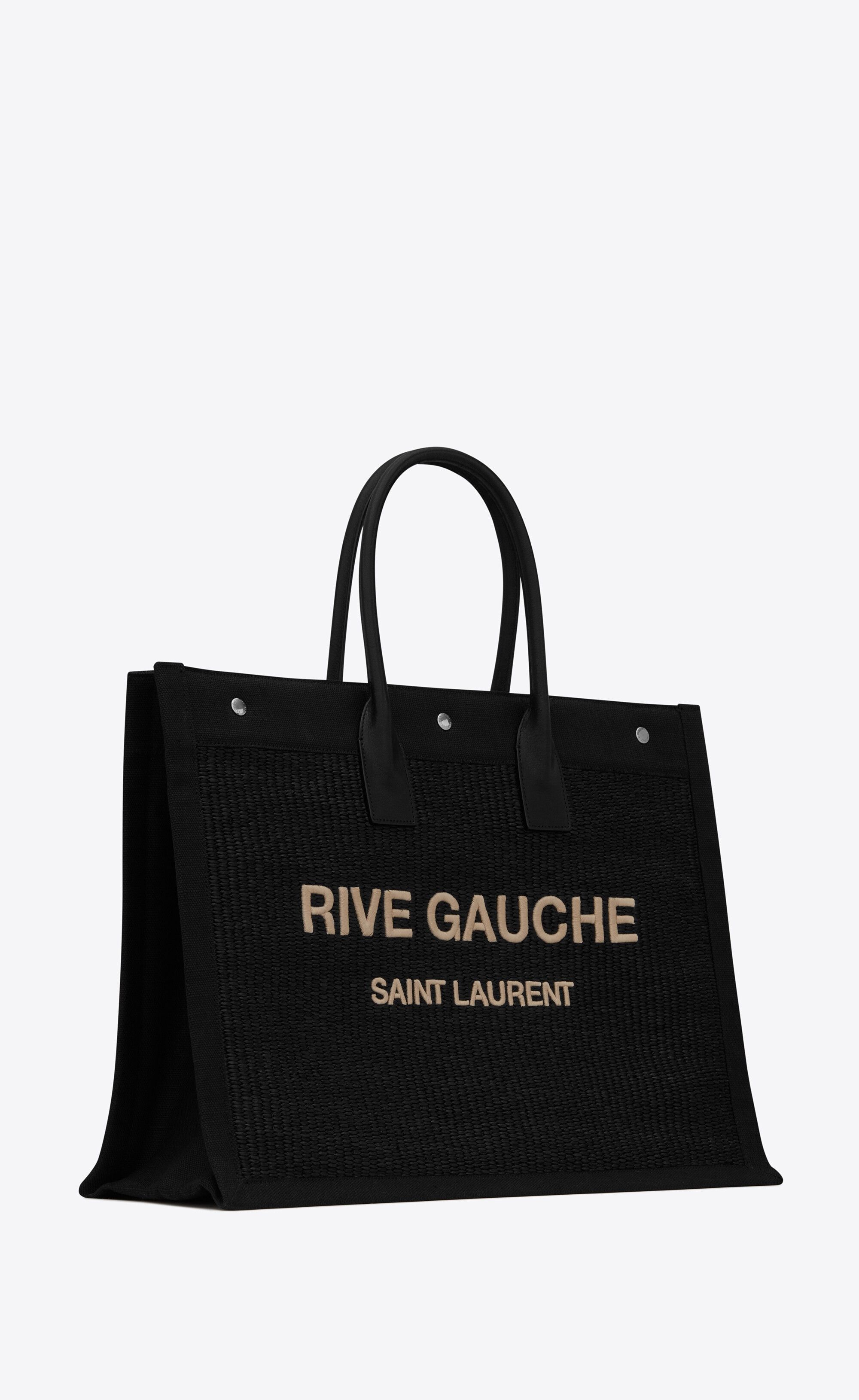 Saint Laurent Paris o1bcso1str1225 Size: OS/Rive Gauche Tote Bag in Black Size ONE SIZE - 2 Thumbnail